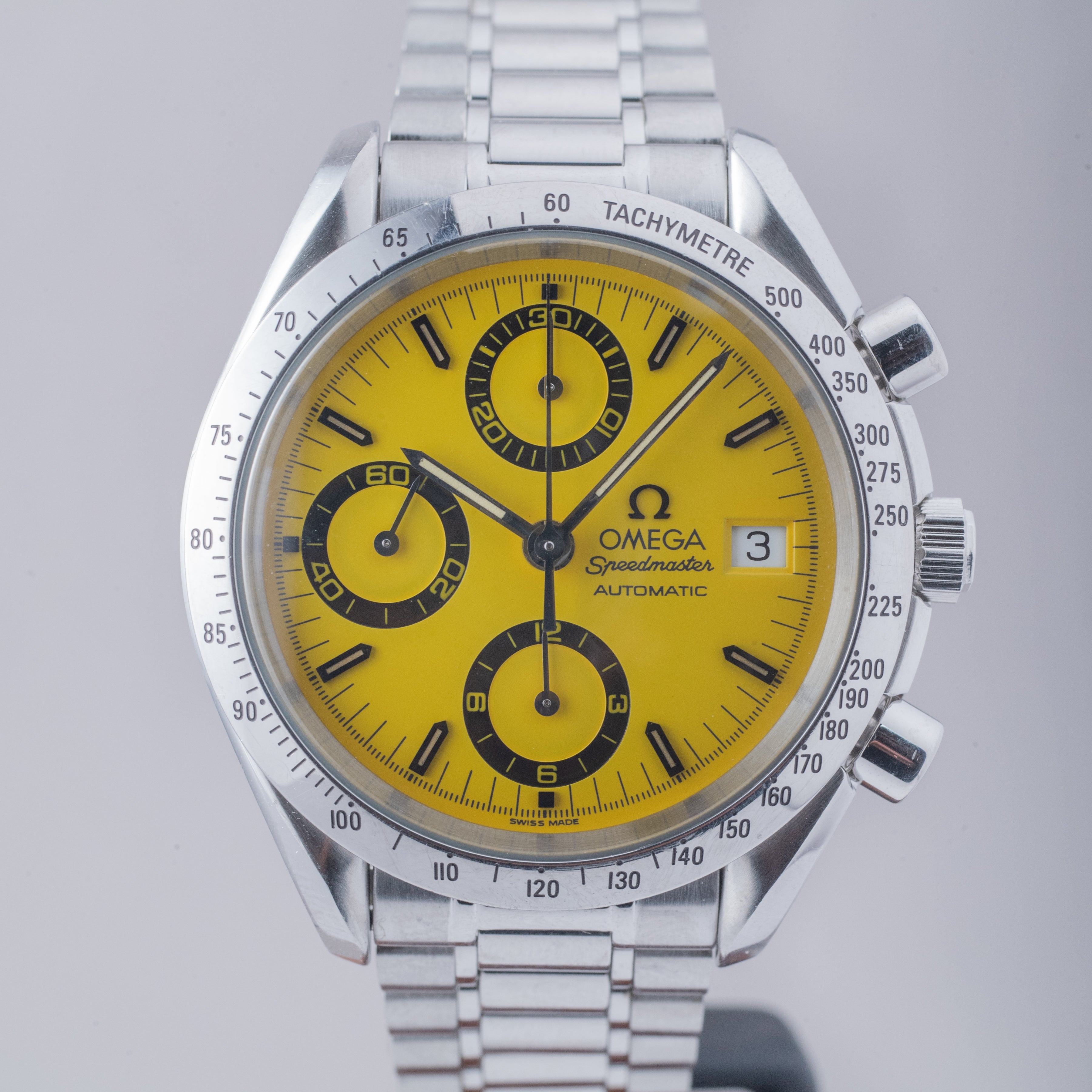 オメガスピードマスター シューマッハ 1995年製 イエローダイヤル Ref.3511-12