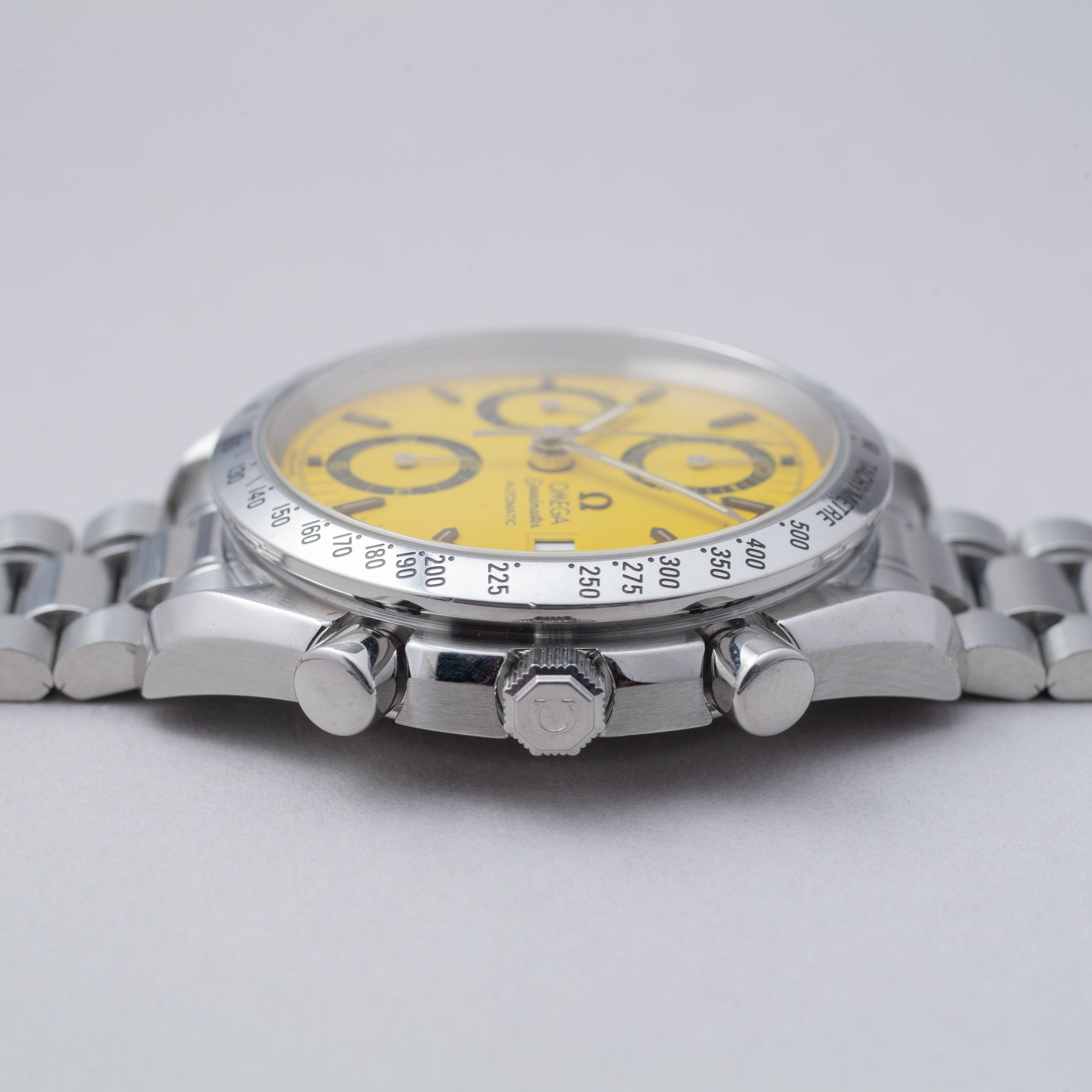 オメガスピードマスター シューマッハ 1995年製 イエローダイヤル Ref.3511-12