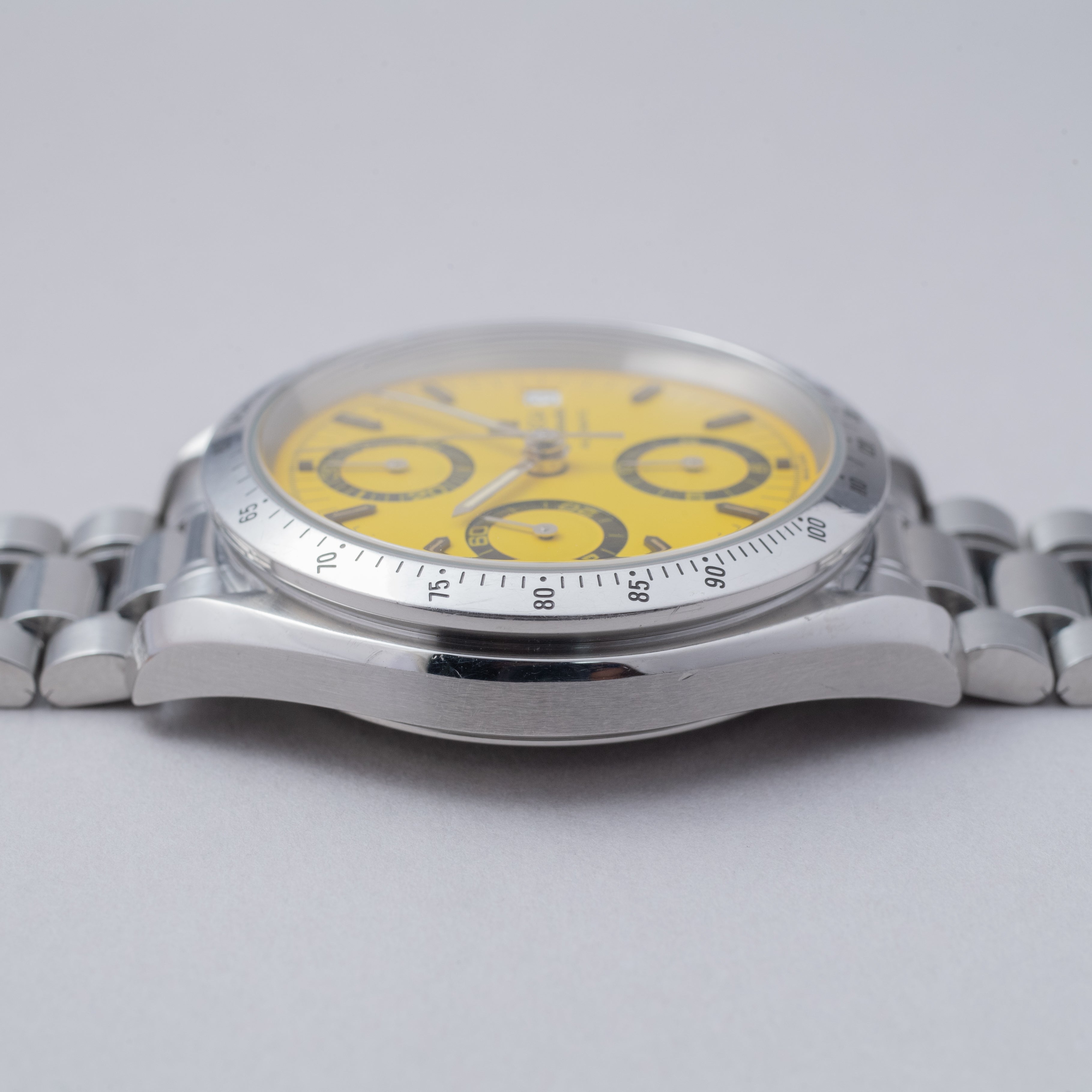 オメガスピードマスター シューマッハ 1995年製 イエローダイヤル Ref.3511-12