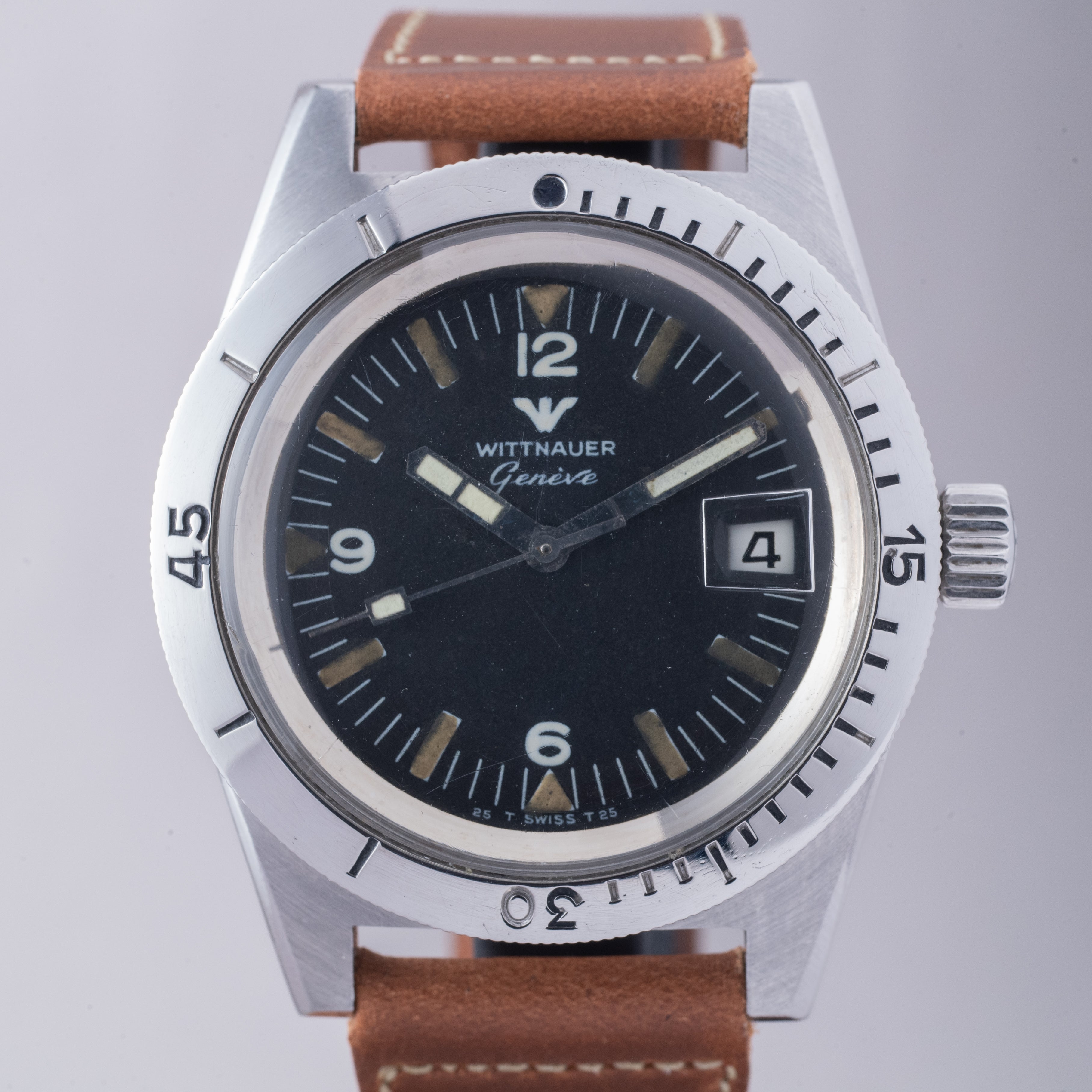 ウィットナー ダイバーズウォッチ 1960年代製 手巻き式 デイト
