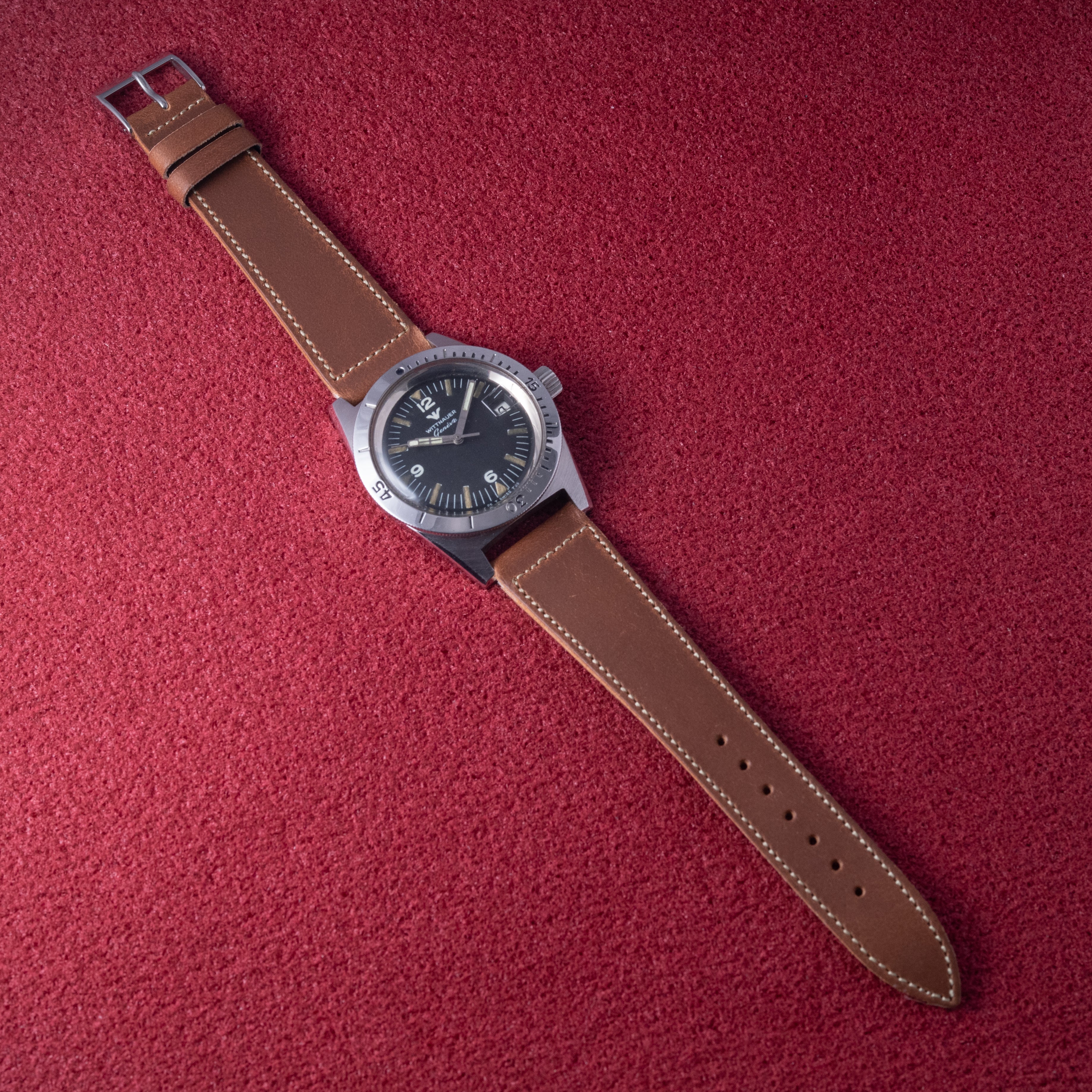 ウィットナー ダイバーズウォッチ 1960年代製 手巻き式 デイト