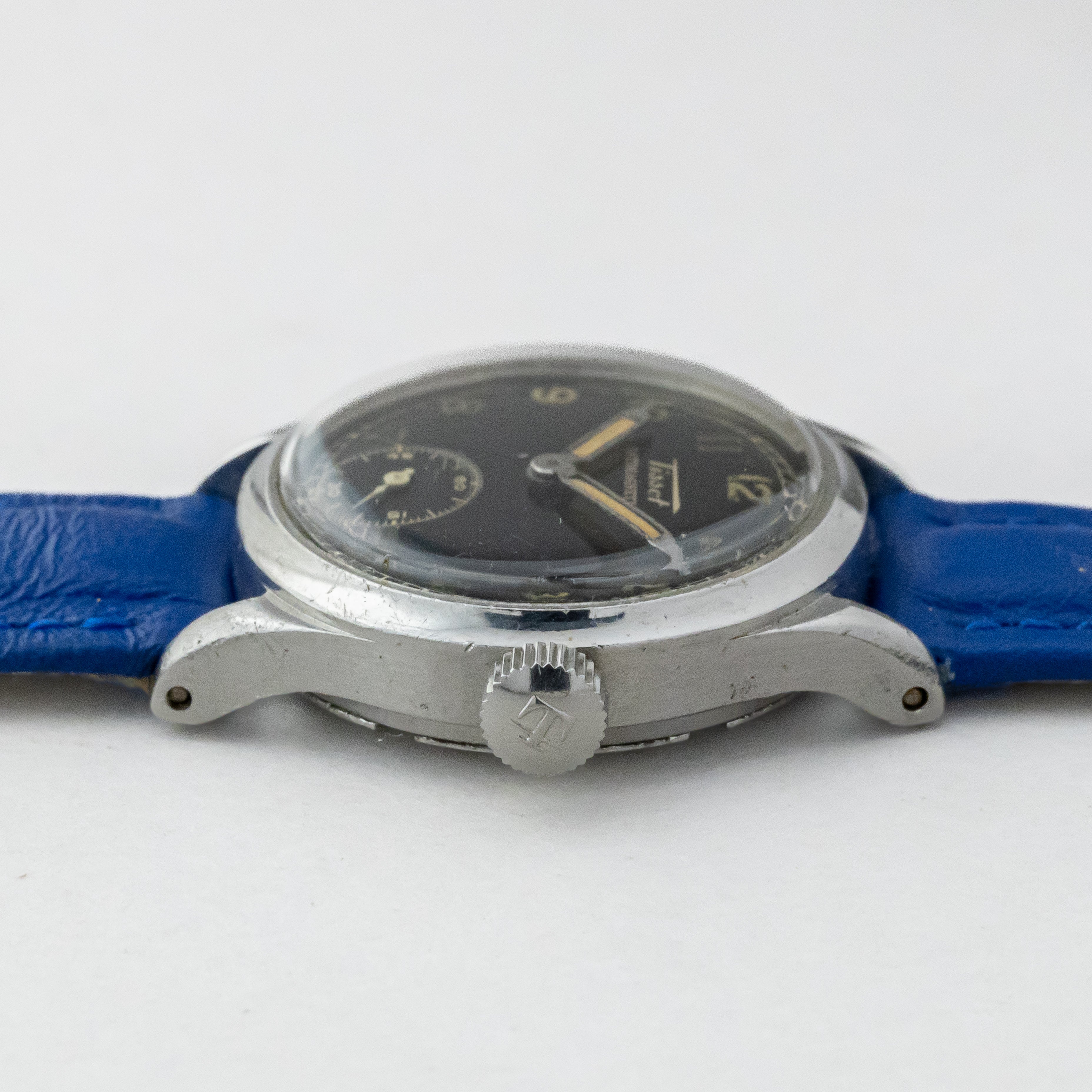 ティソ レディース ブラックアラビアダイヤル 1940年代製 スモールセコンド 防水ケース