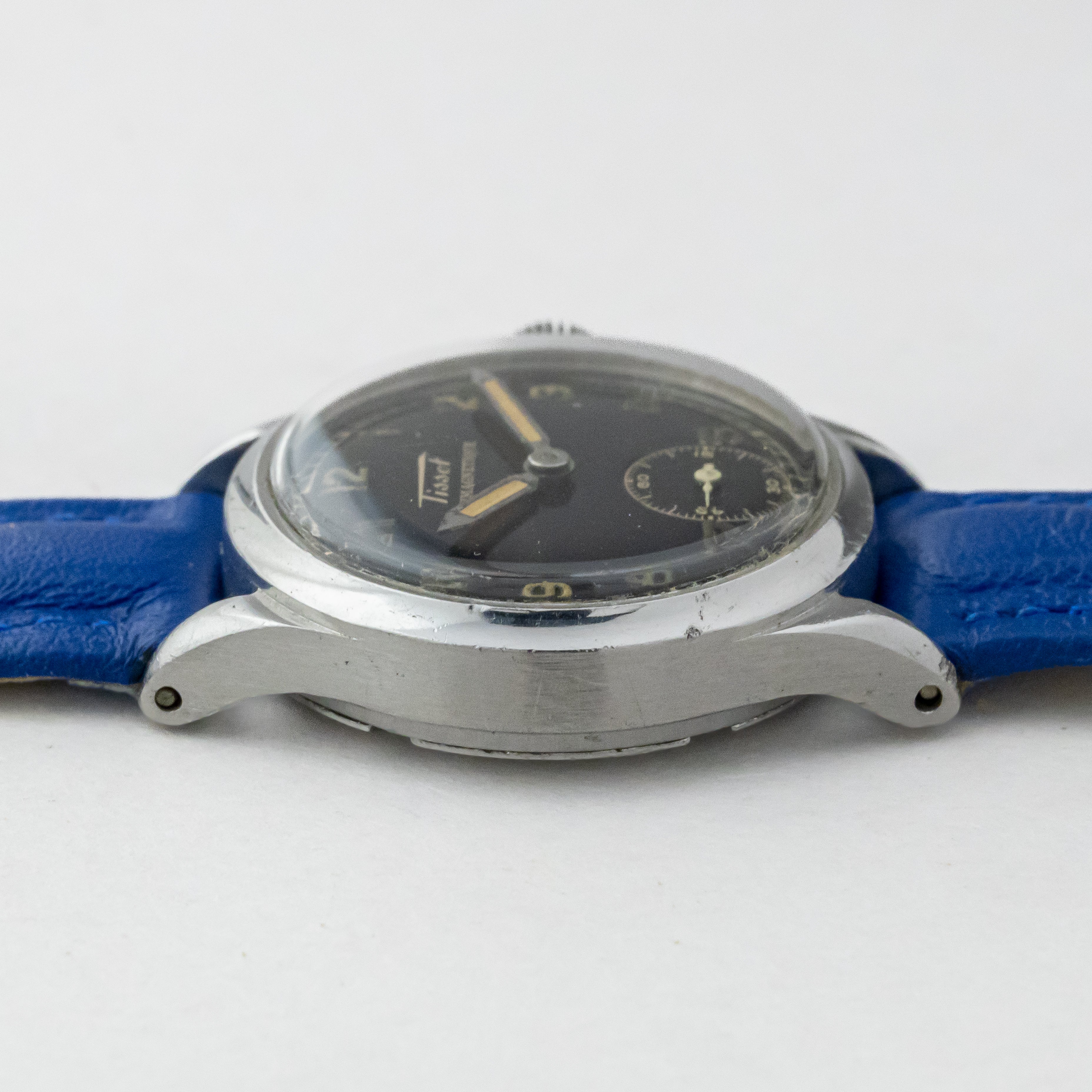 ティソ レディース ブラックアラビアダイヤル 1940年代製 スモールセコンド 防水ケース