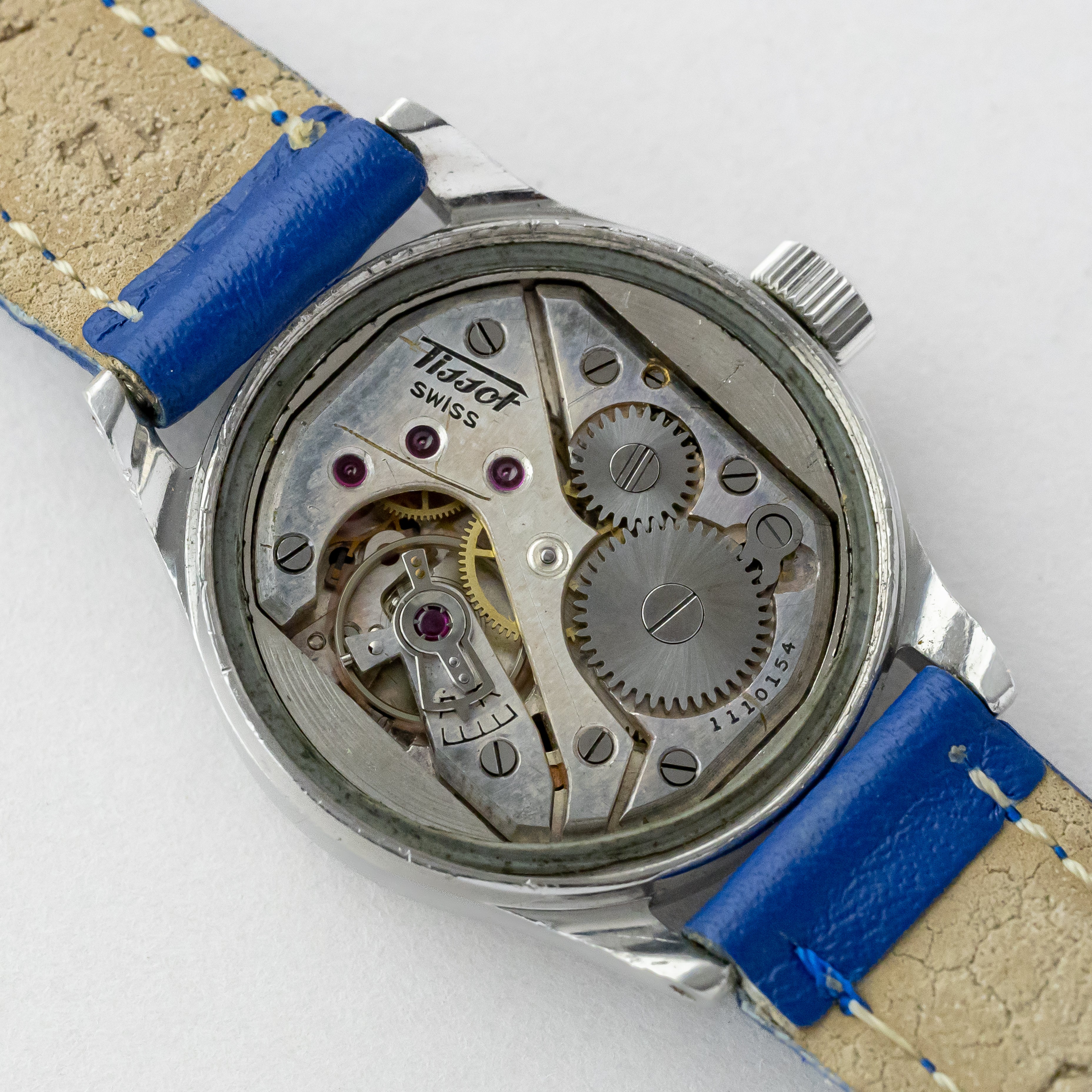 ティソ レディース ブラックアラビアダイヤル 1940年代製 スモールセコンド 防水ケース