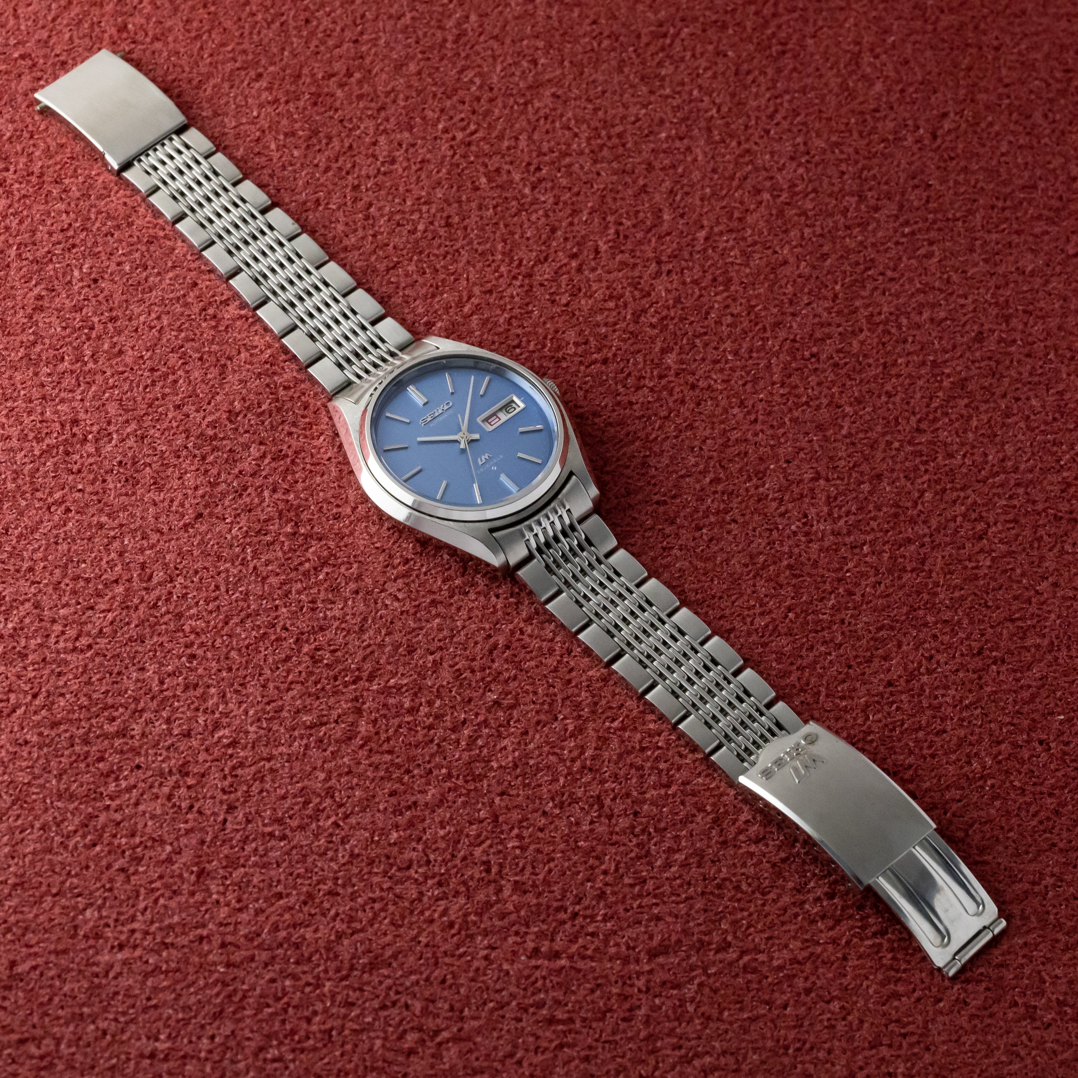 セイコー LM 1975年製 ロードマチック ブルーダイヤル デイデイト Ref.5606-8051