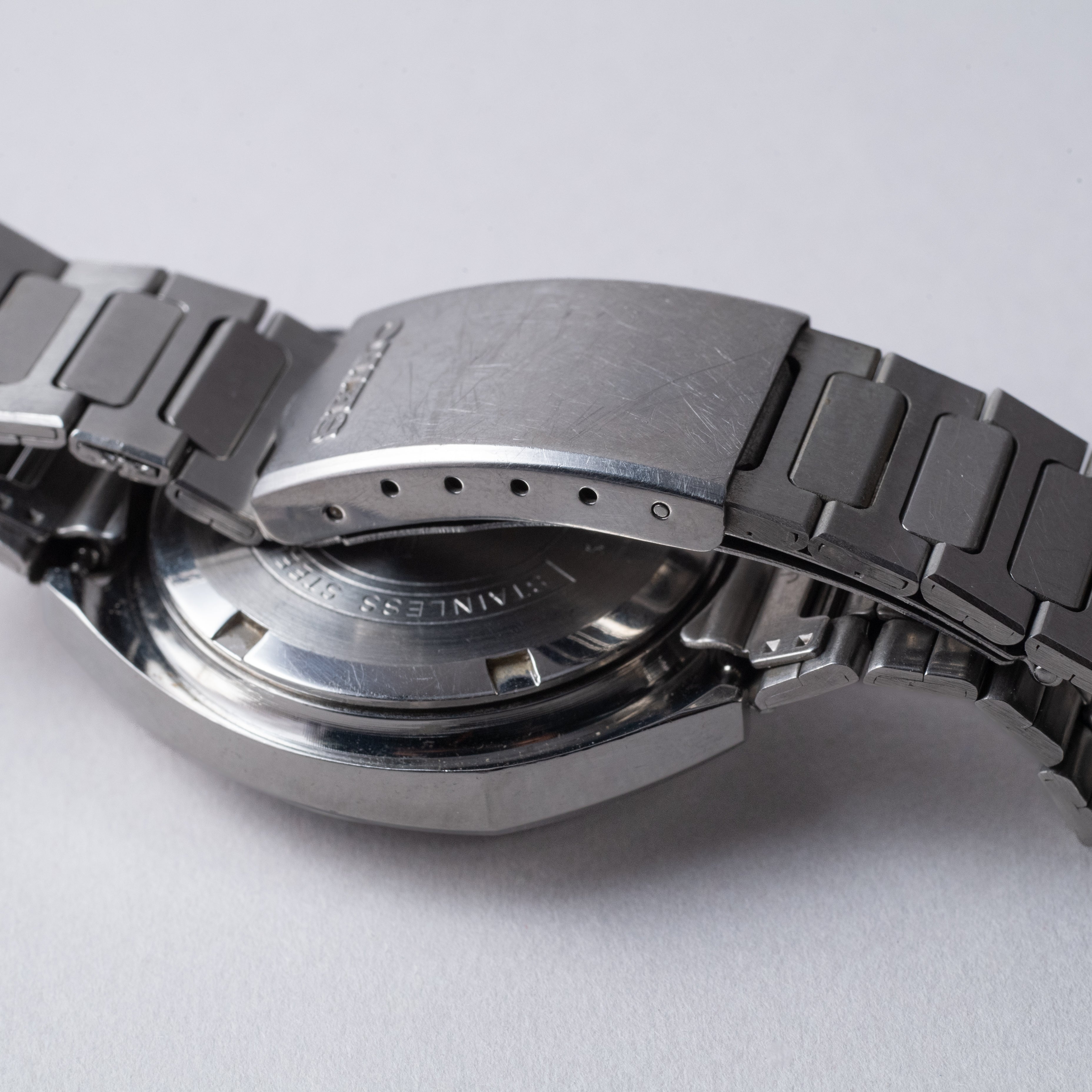 セイコー アドヴァン 1973年製 カットガラス デイデイト ブルーグラデーションダイヤル