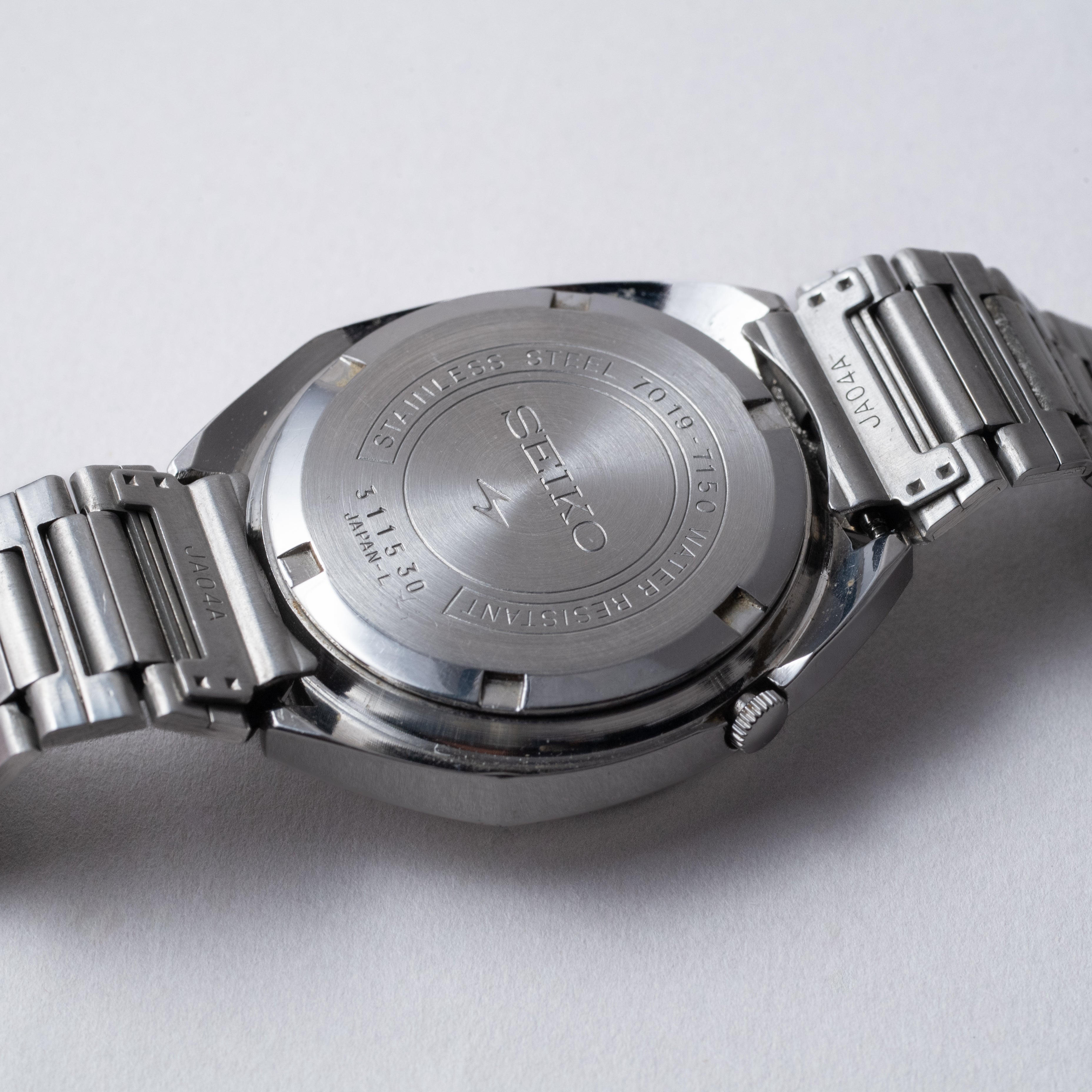 セイコー アドヴァン 1973年製 カットガラス デイデイト ブルーグラデーションダイヤル