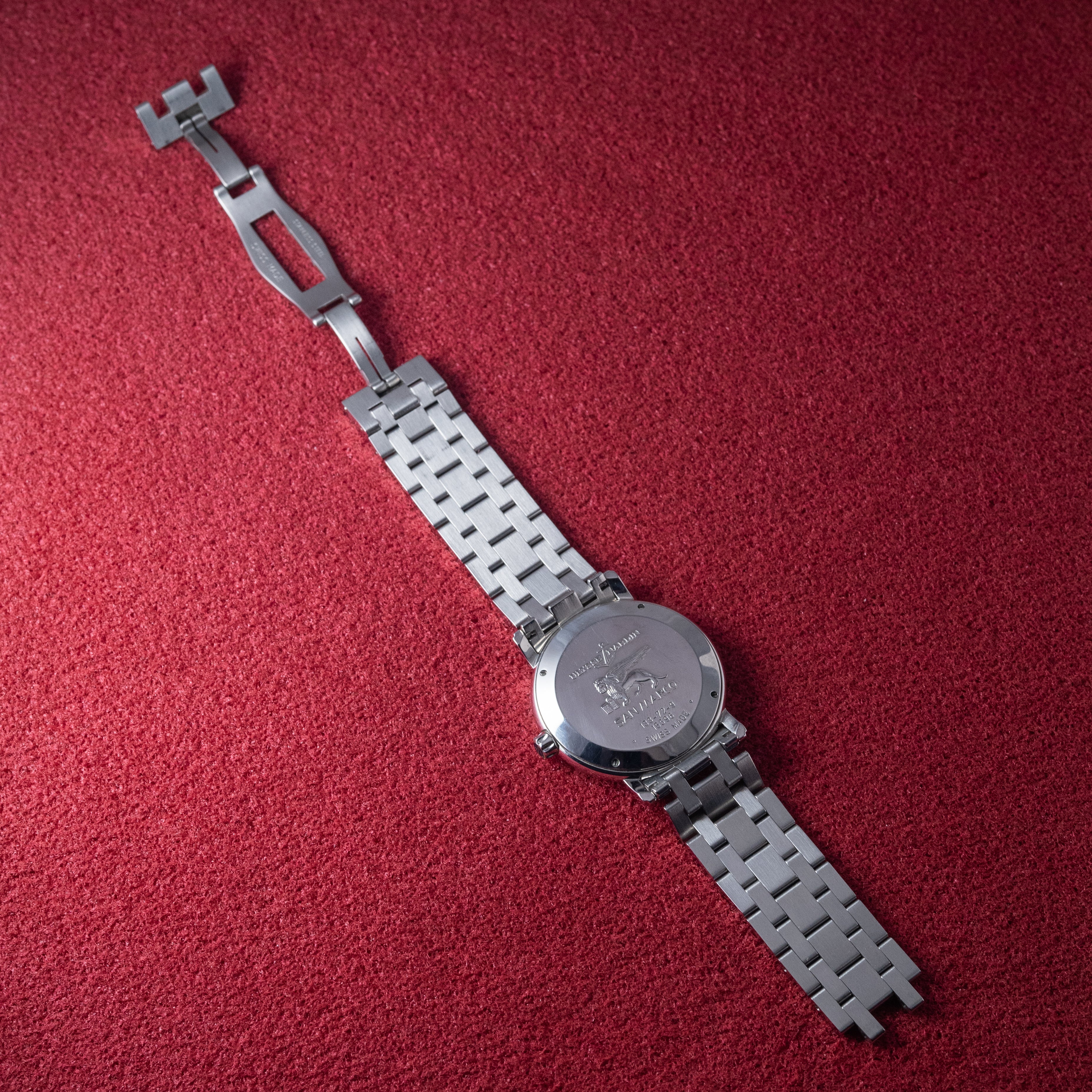 ユリスナルダン サンマルコ ブルーダイヤル 1990年代 オートマチック