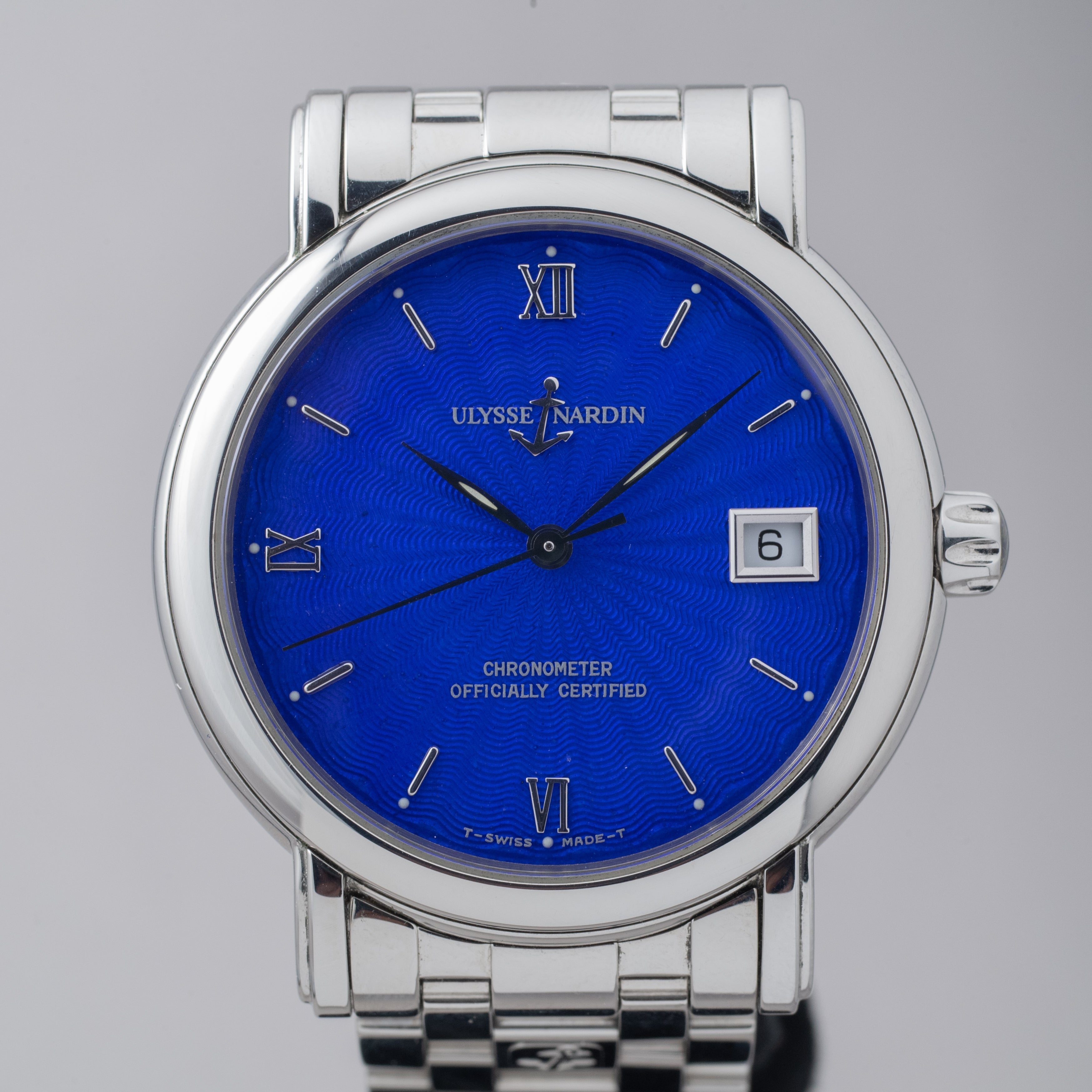 ユリスナルダン サンマルコ ブルーダイヤル 1990年代 オートマチック