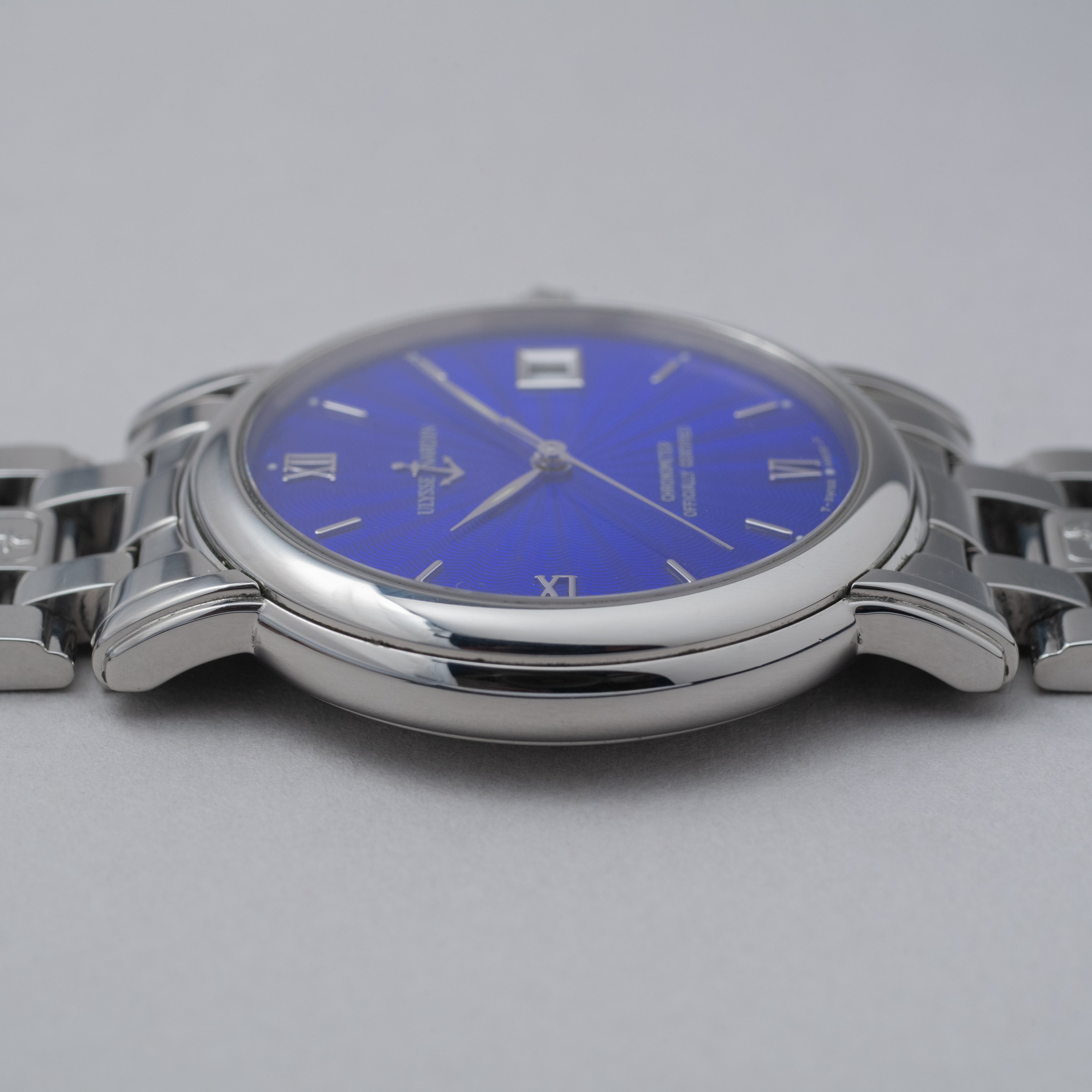 ユリスナルダン サンマルコ ブルーダイヤル 1990年代 オートマチック