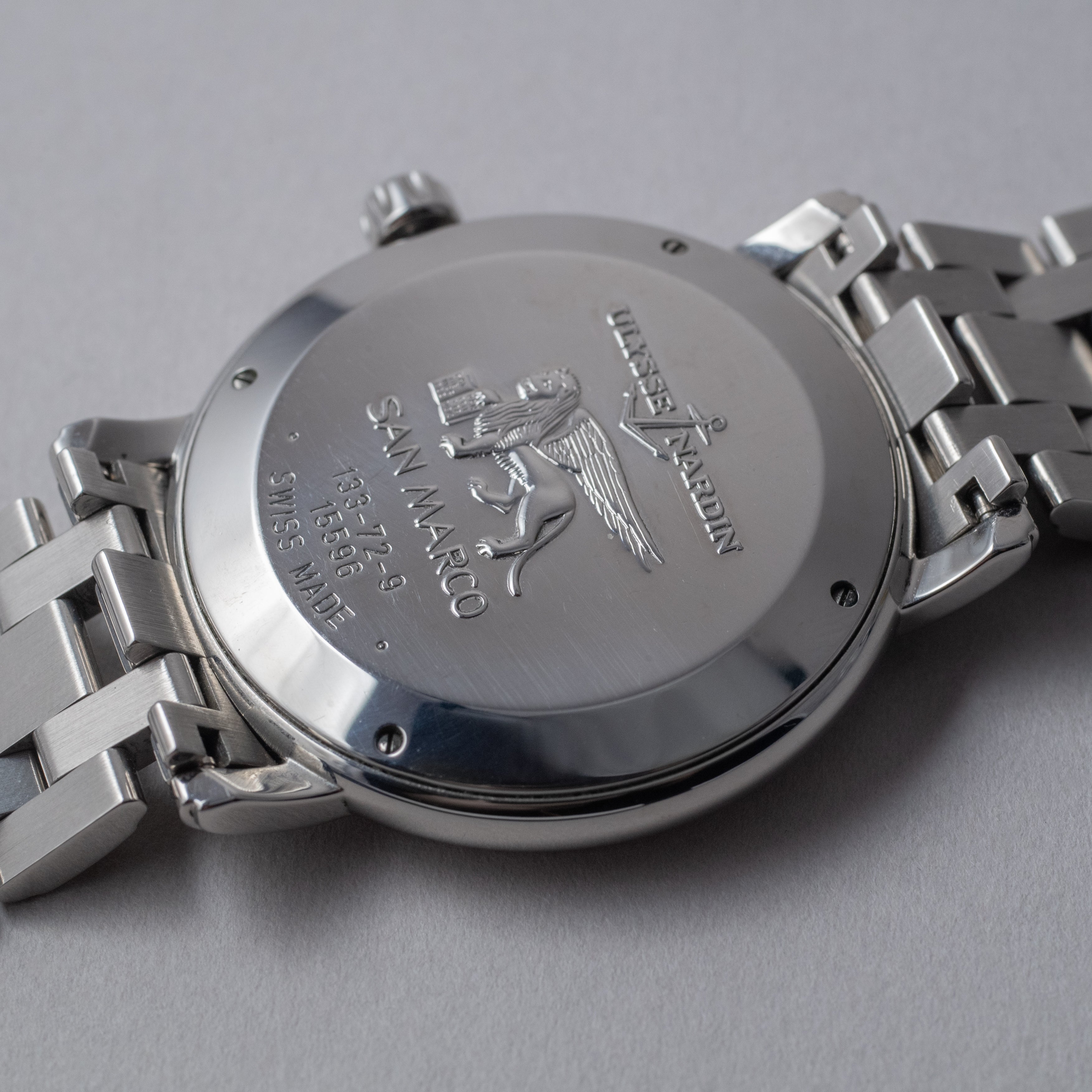 ユリスナルダン サンマルコ ブルーダイヤル 1990年代 オートマチック