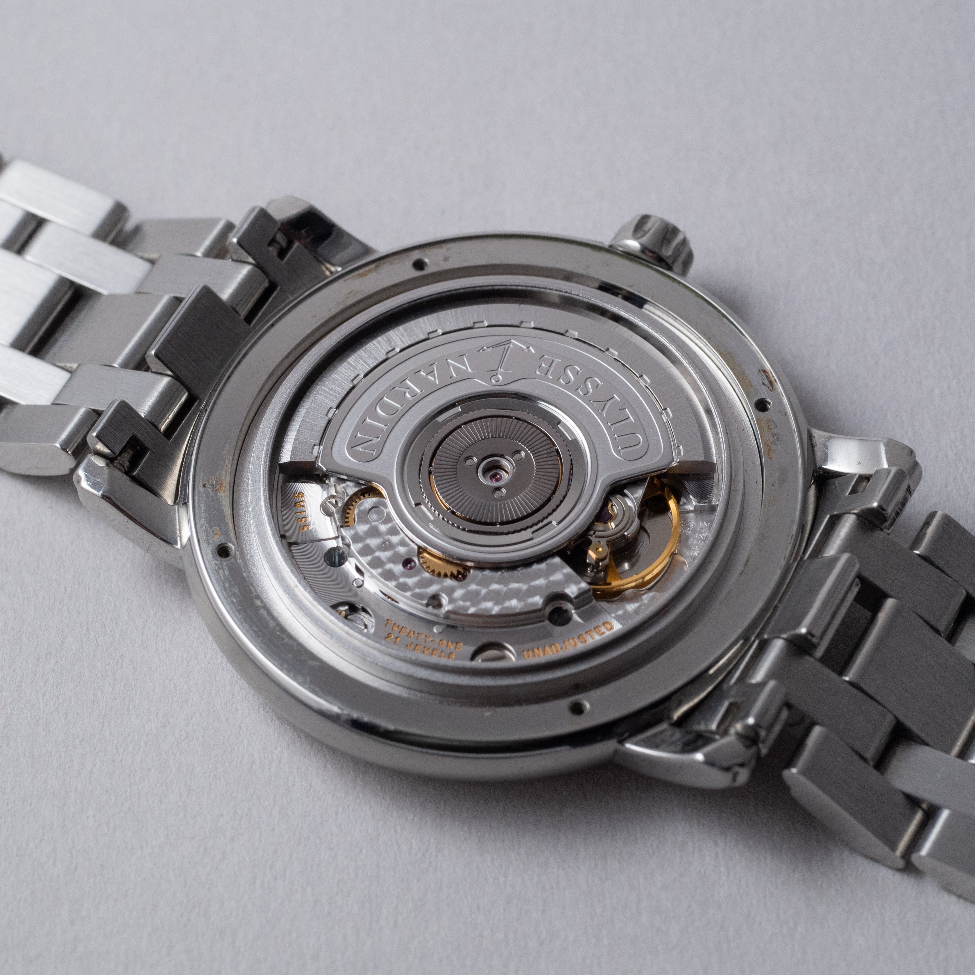 ユリスナルダン サンマルコ ブルーダイヤル 1990年代 オートマチック