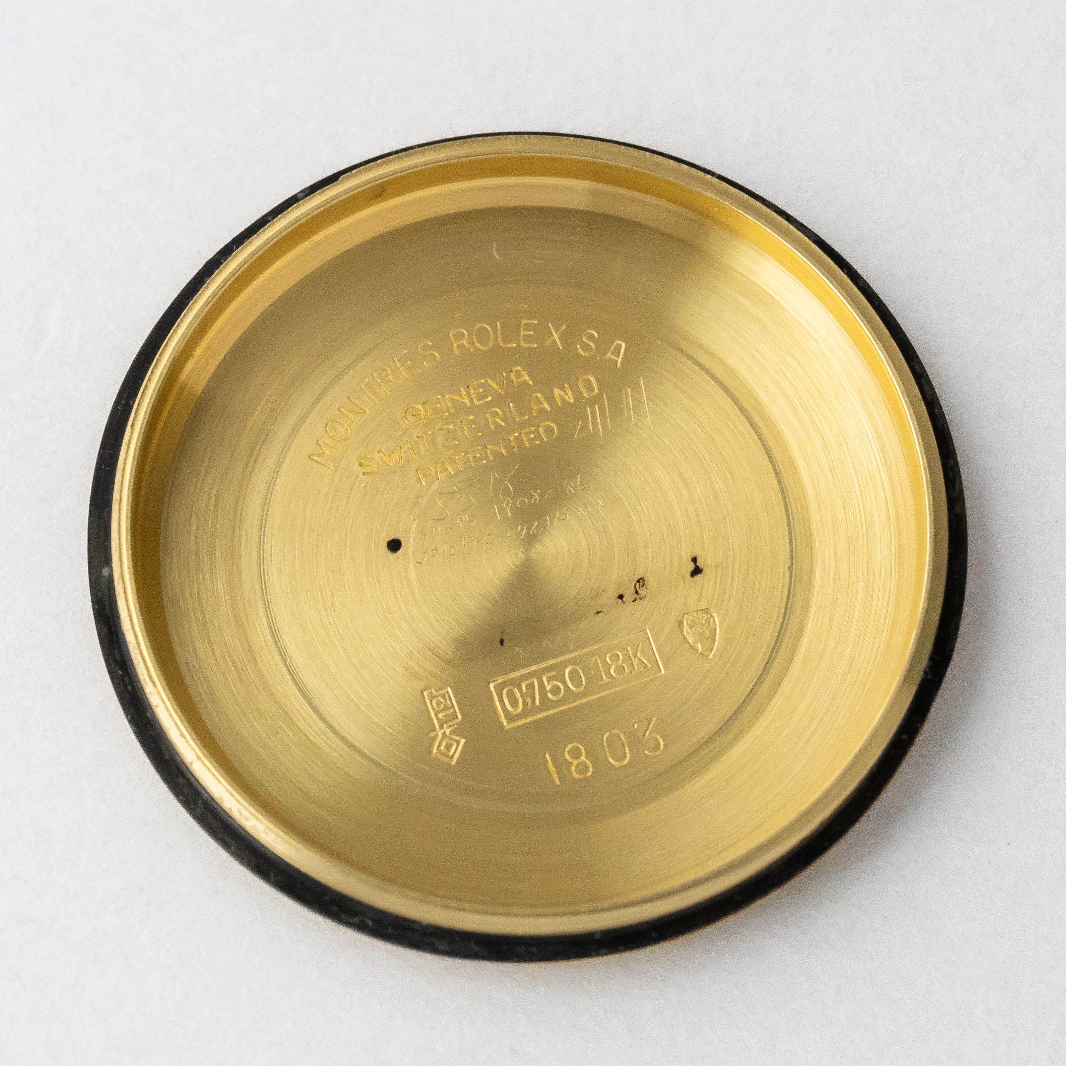 ロレックス デイデイト1960年代製 18KYG Ref.1803 剣針 ギャランティー付き
