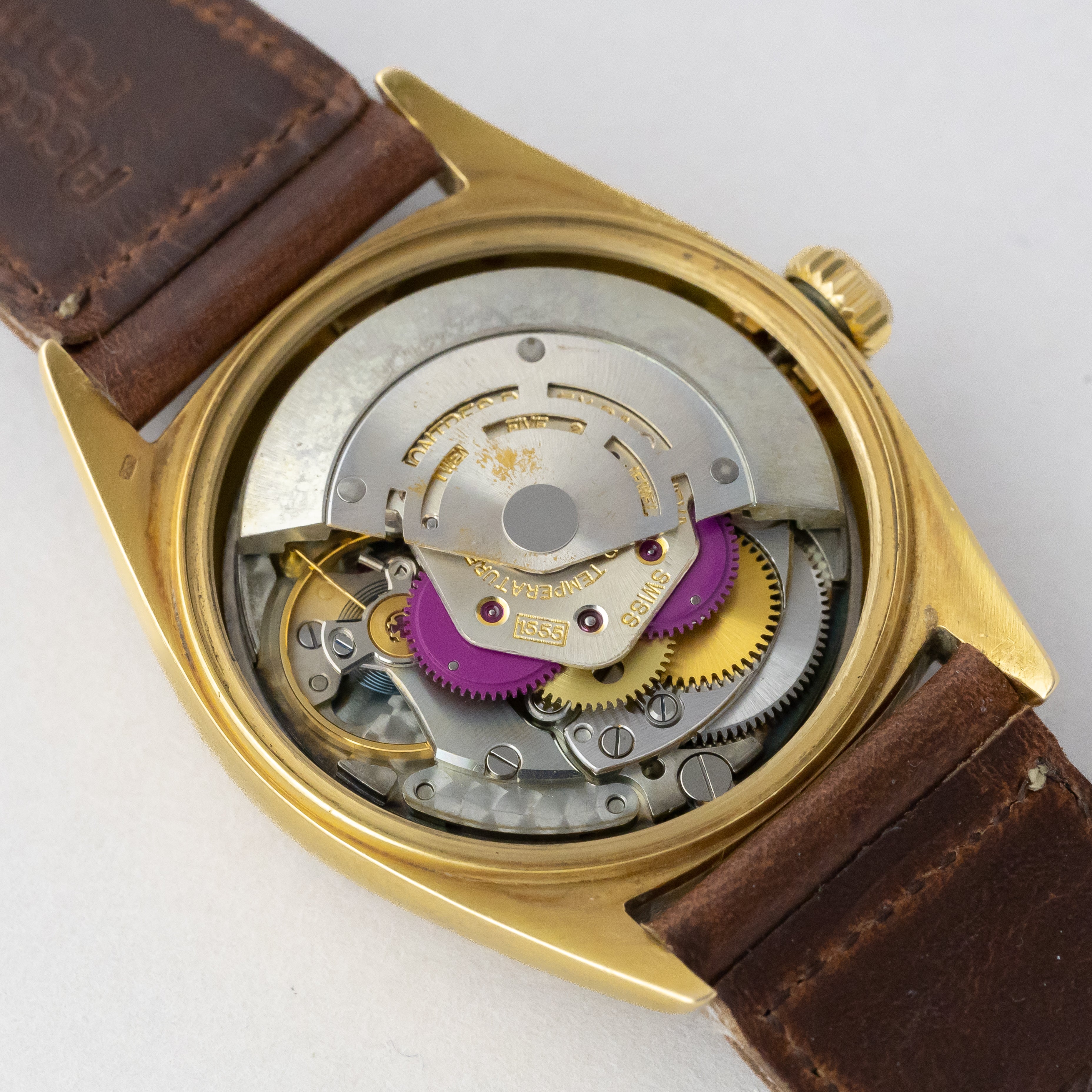 ロレックス デイデイト1960年代製 18KYG Ref.1803 剣針 ギャランティー付き