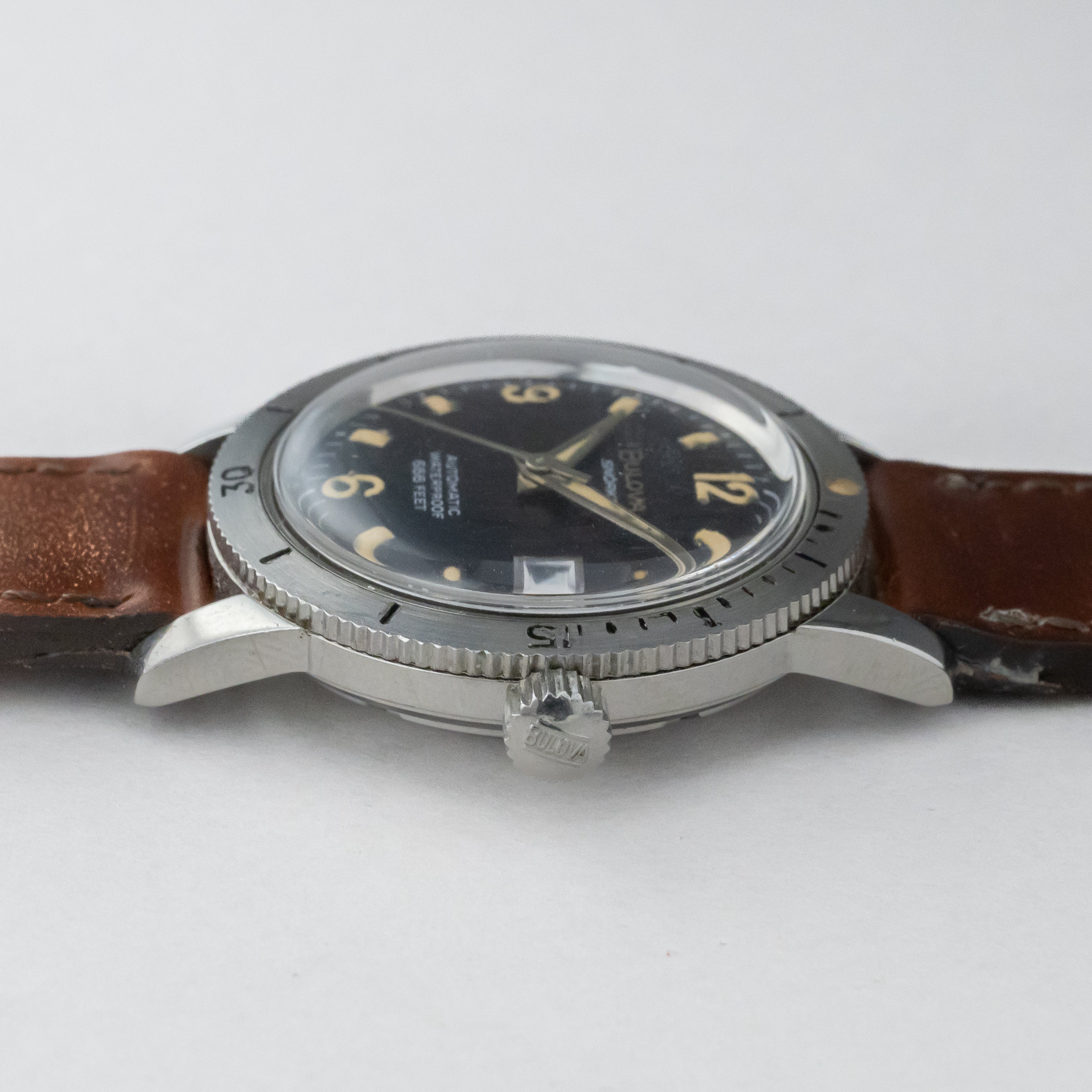 ブローバ シュノーケル 1968年製 ダイバーズウォッチ 回転ベゼル