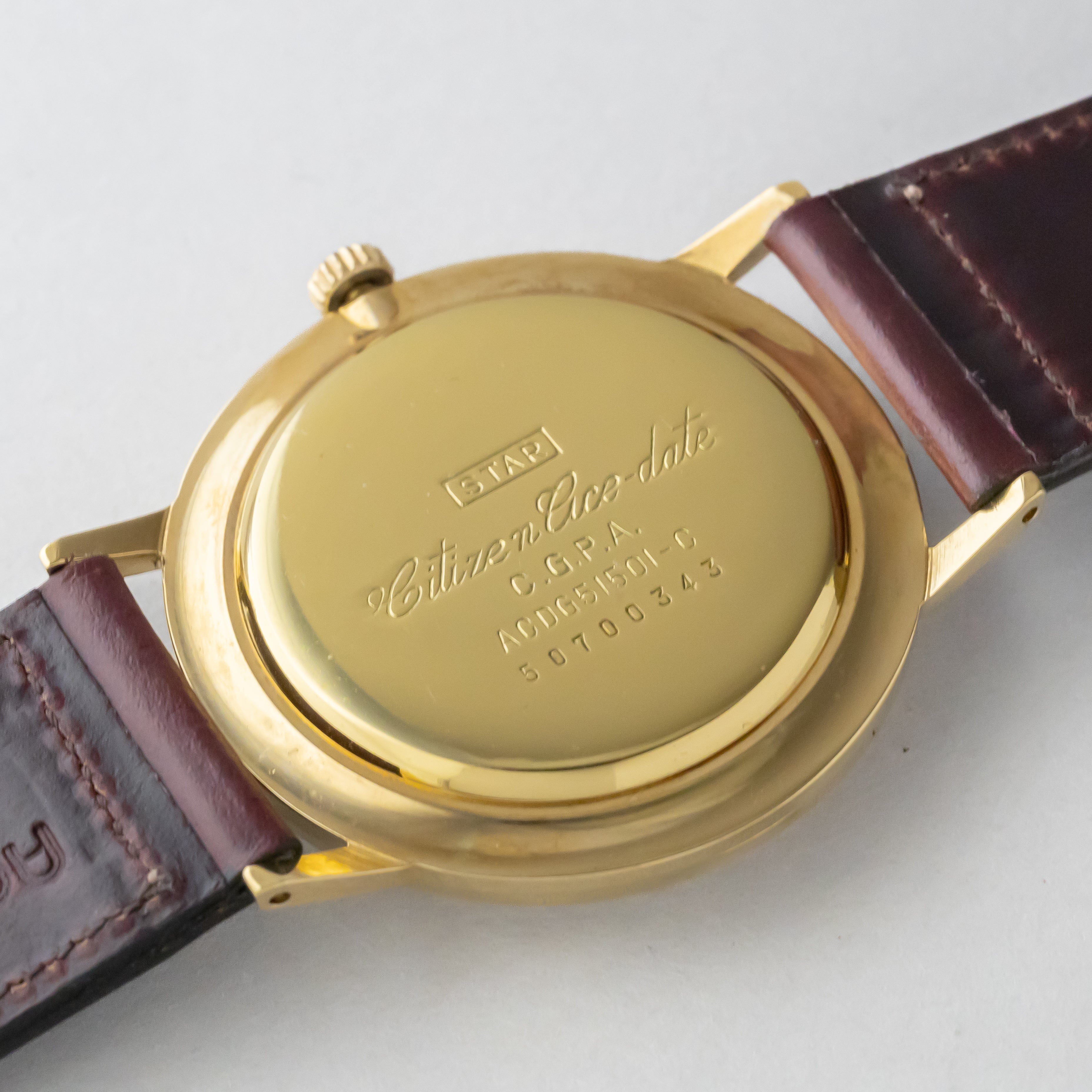 シチズン エースデイト 1965年製 手巻き GF