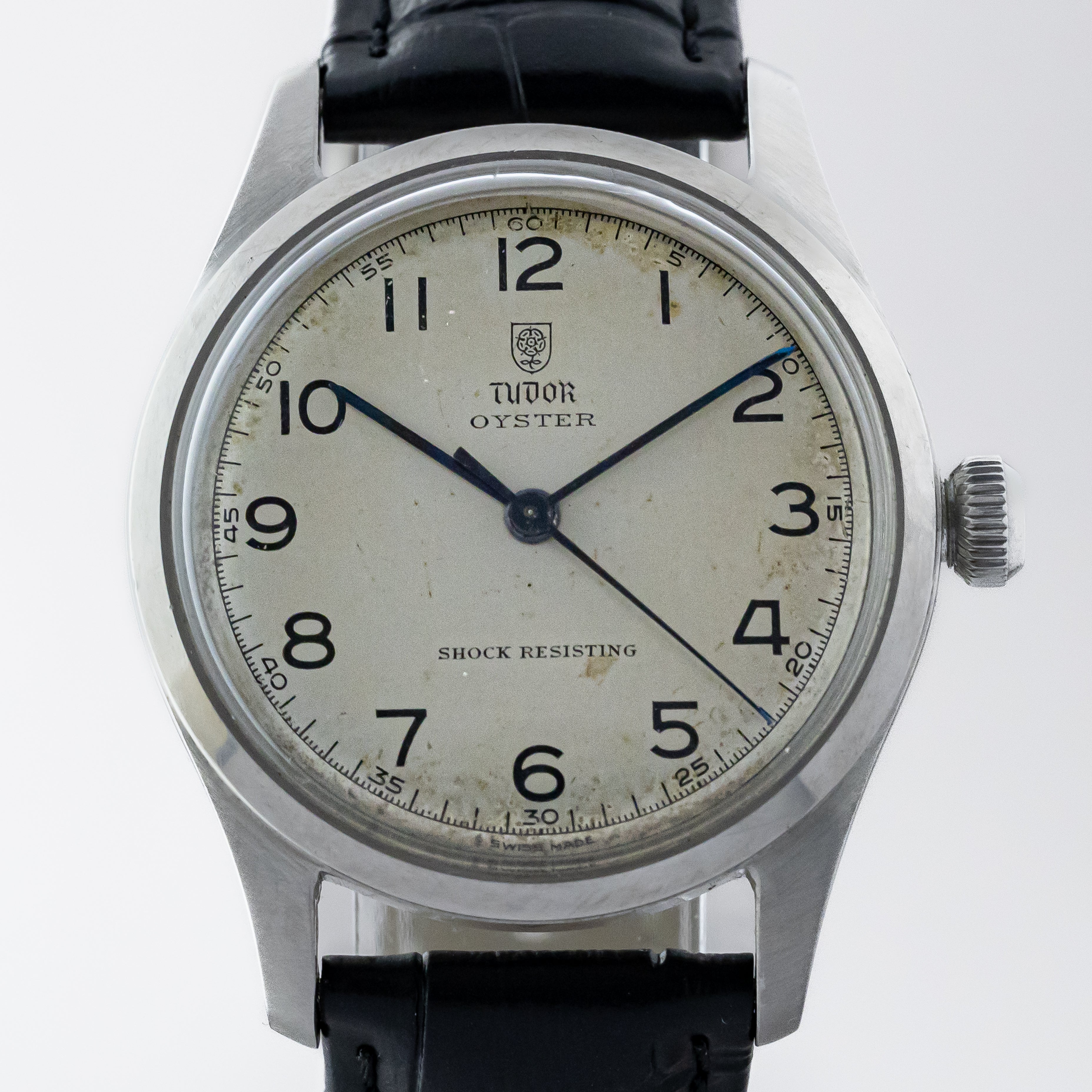 チューダー 1950年代製 オイスター盾バラ アラビアダイヤル ブルースチール針