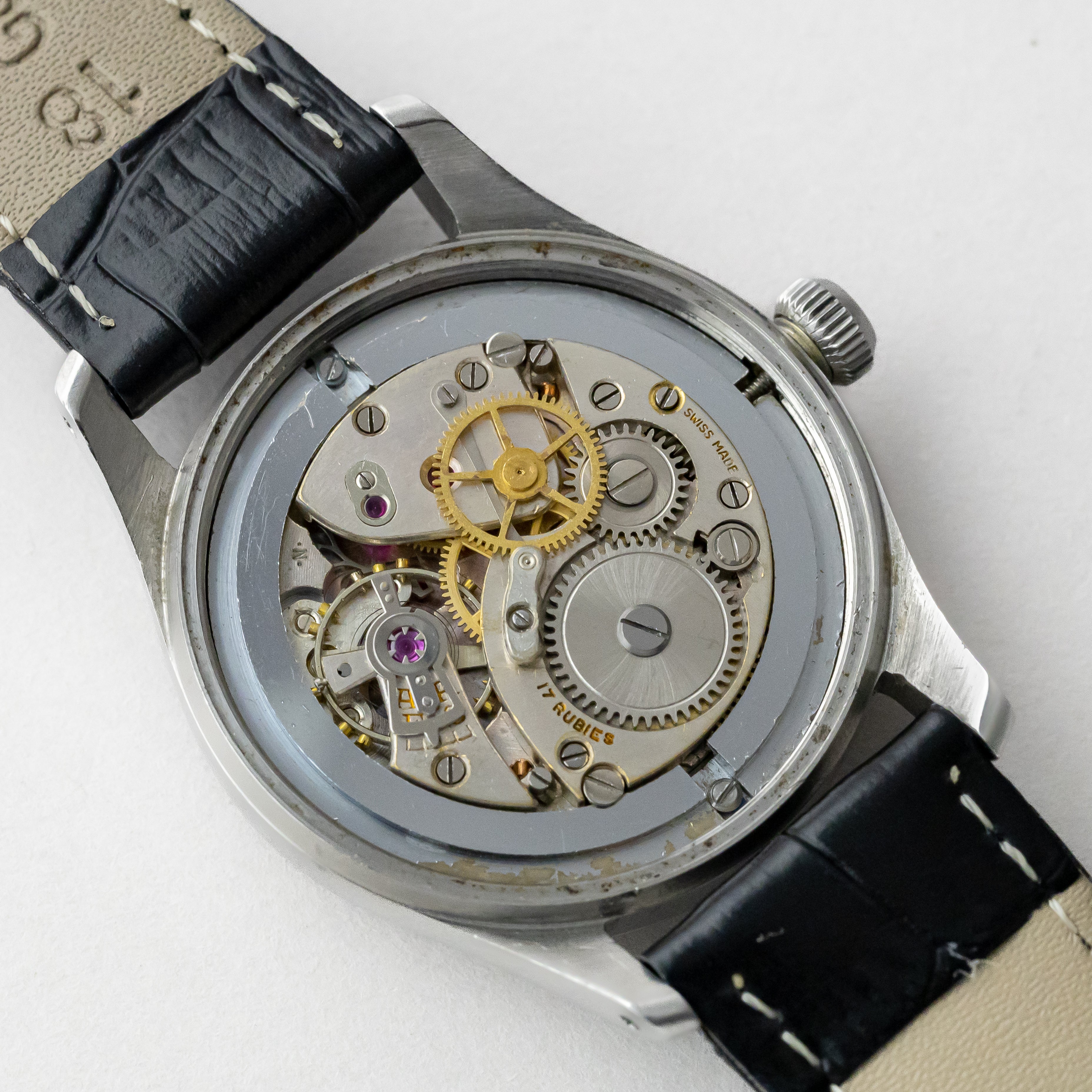 チューダー 1950年代製 オイスター盾バラ アラビアダイヤル ブルースチール針