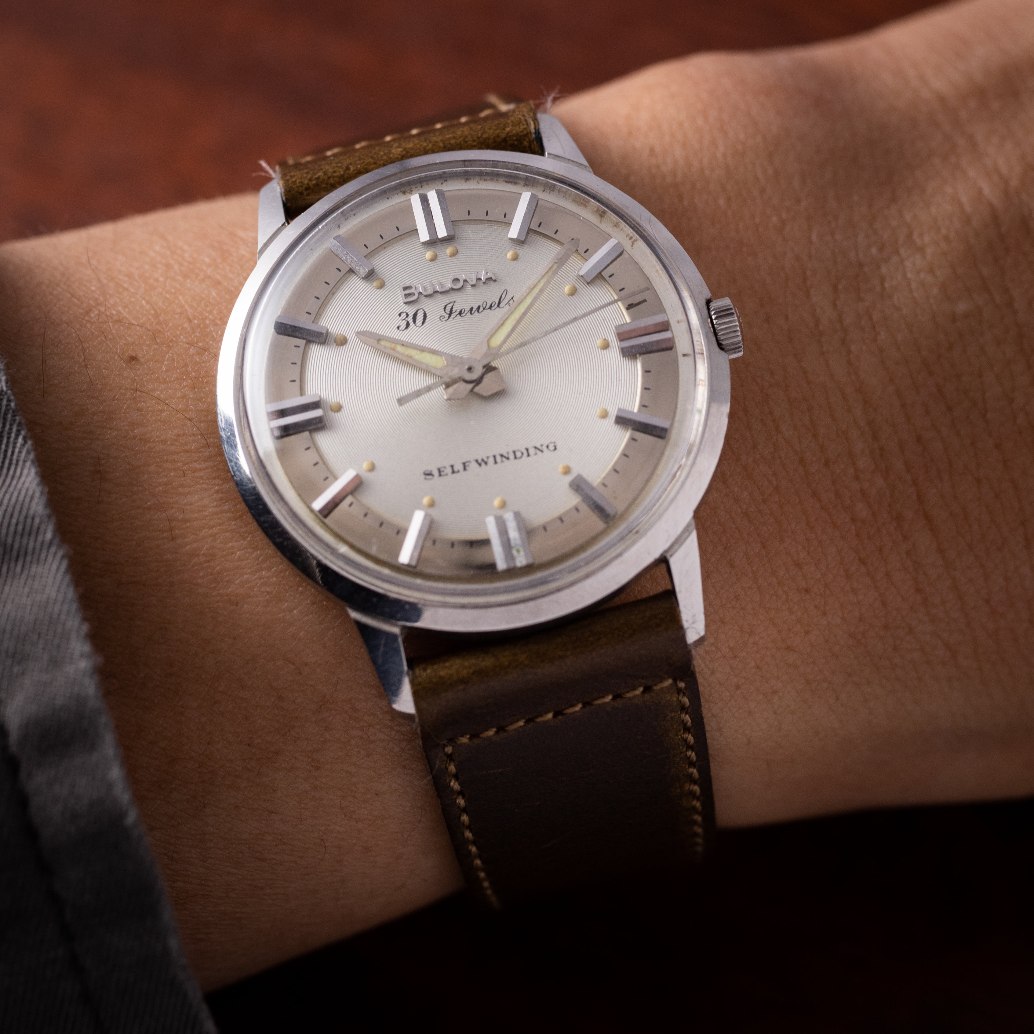 ブローバ セルフワインディング 1965年製 30石自動巻き ツートンダイヤル