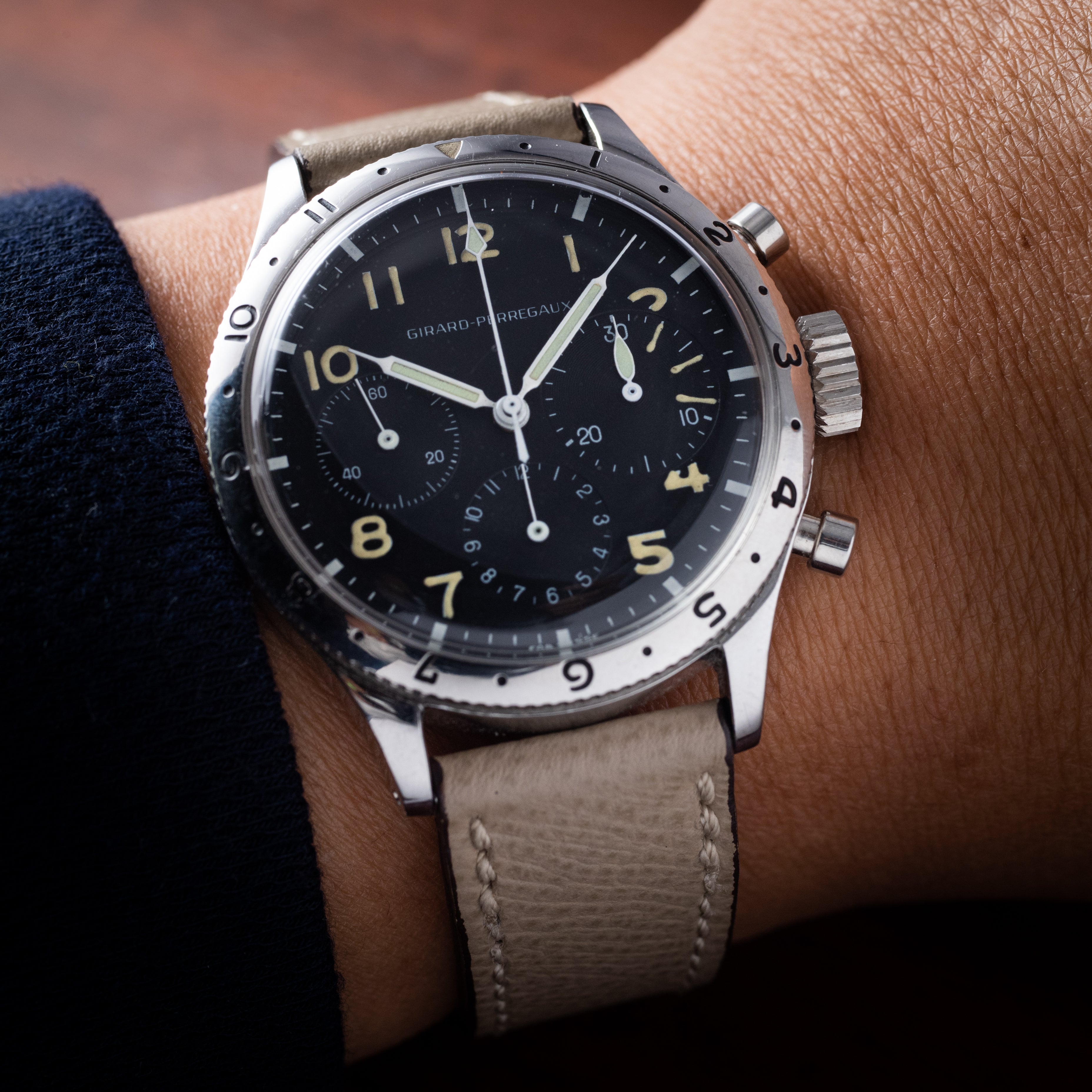 ジラール・ペルゴ タイプ20 Cal.720 1960年代製 フランス空軍パイロットウオッチ