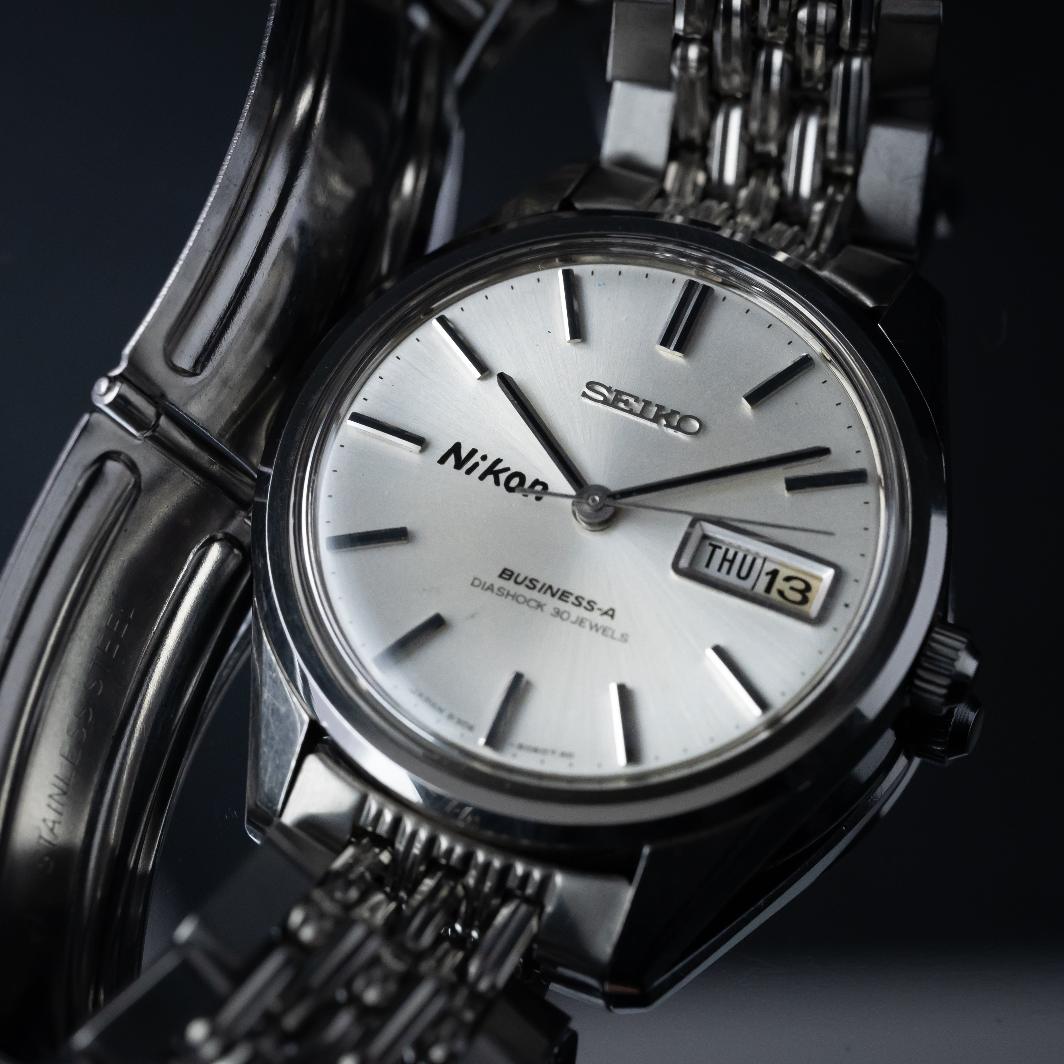 セイコー ニコン Wネーム 1968年製 ビジネスA 30石自動巻き