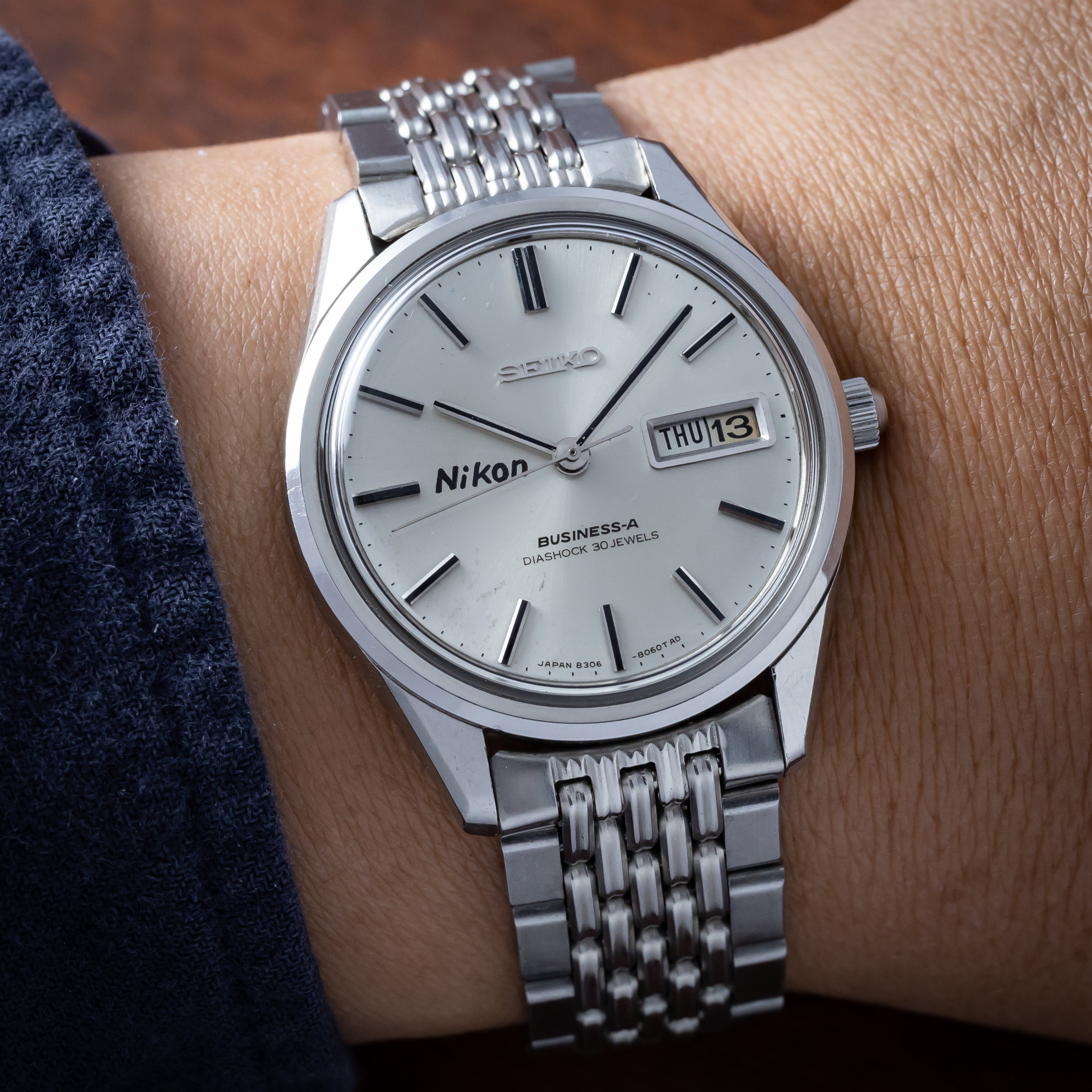 セイコー ニコン Wネーム 1968年製 ビジネスA 30石自動巻き