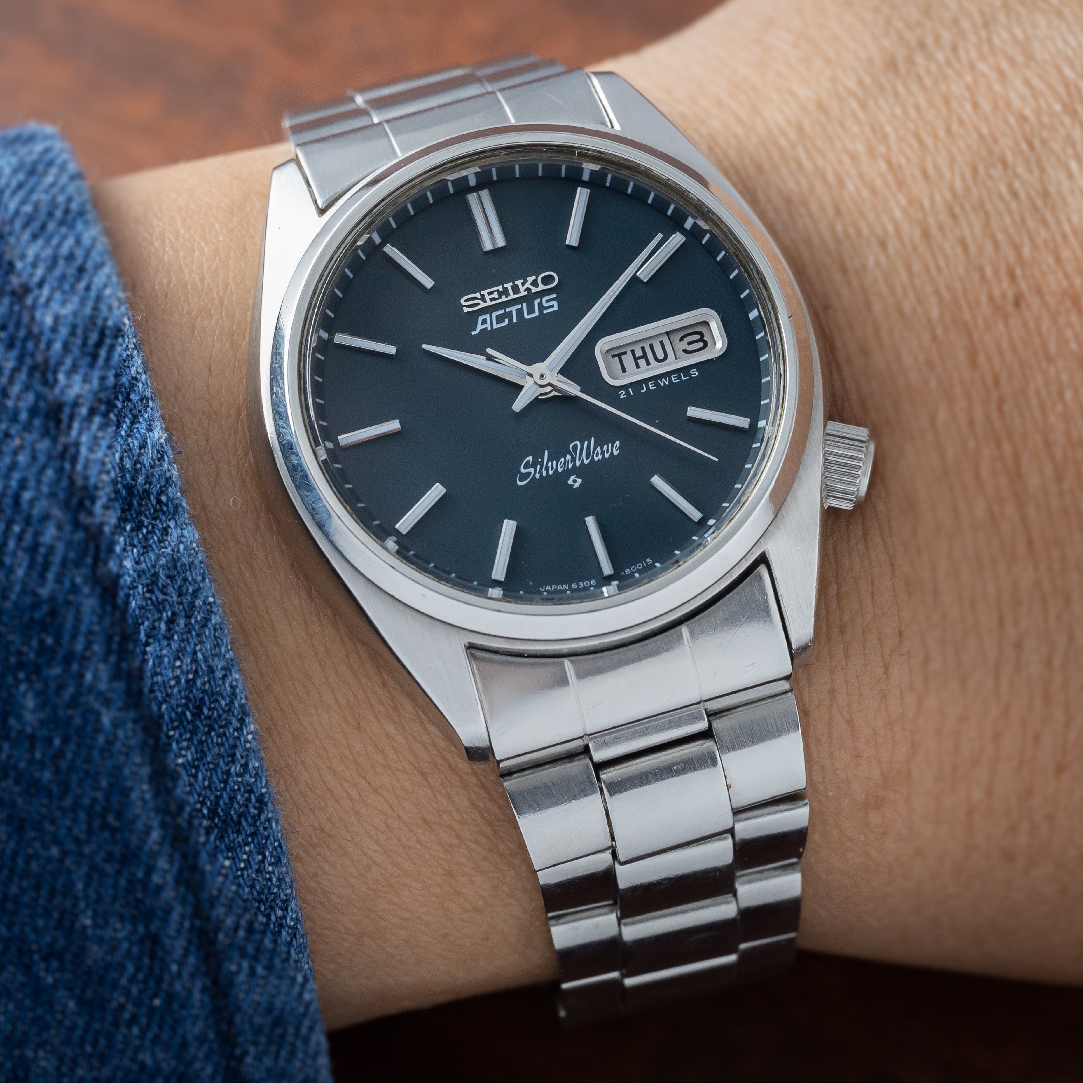 セイコー アクタス シルバーウェーブ 1976年製 Ref.6306-8000 ブルーダイヤル