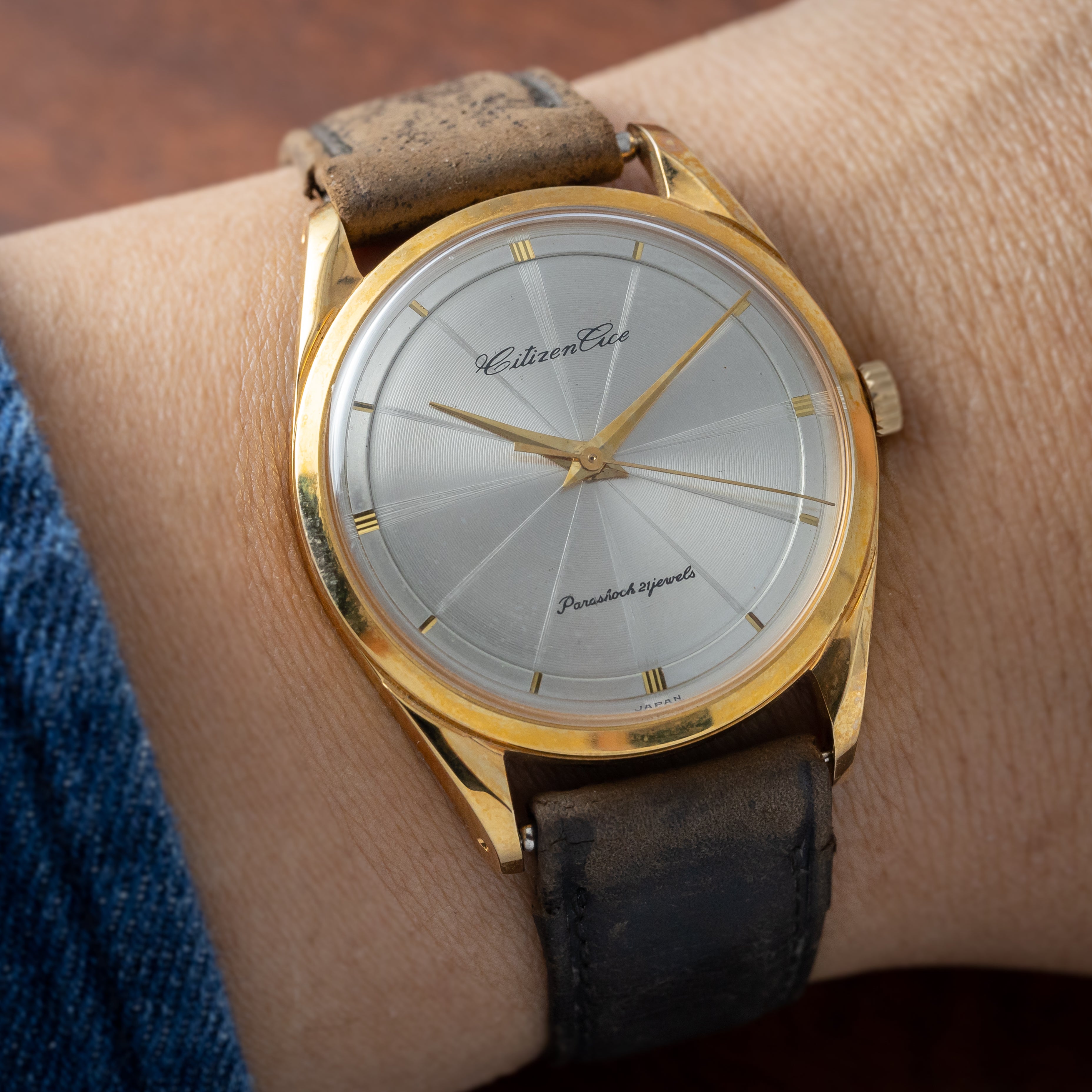 シチズン エース タグ付き美品 1962年製 オリジナル革ベルト尾錠 A514807