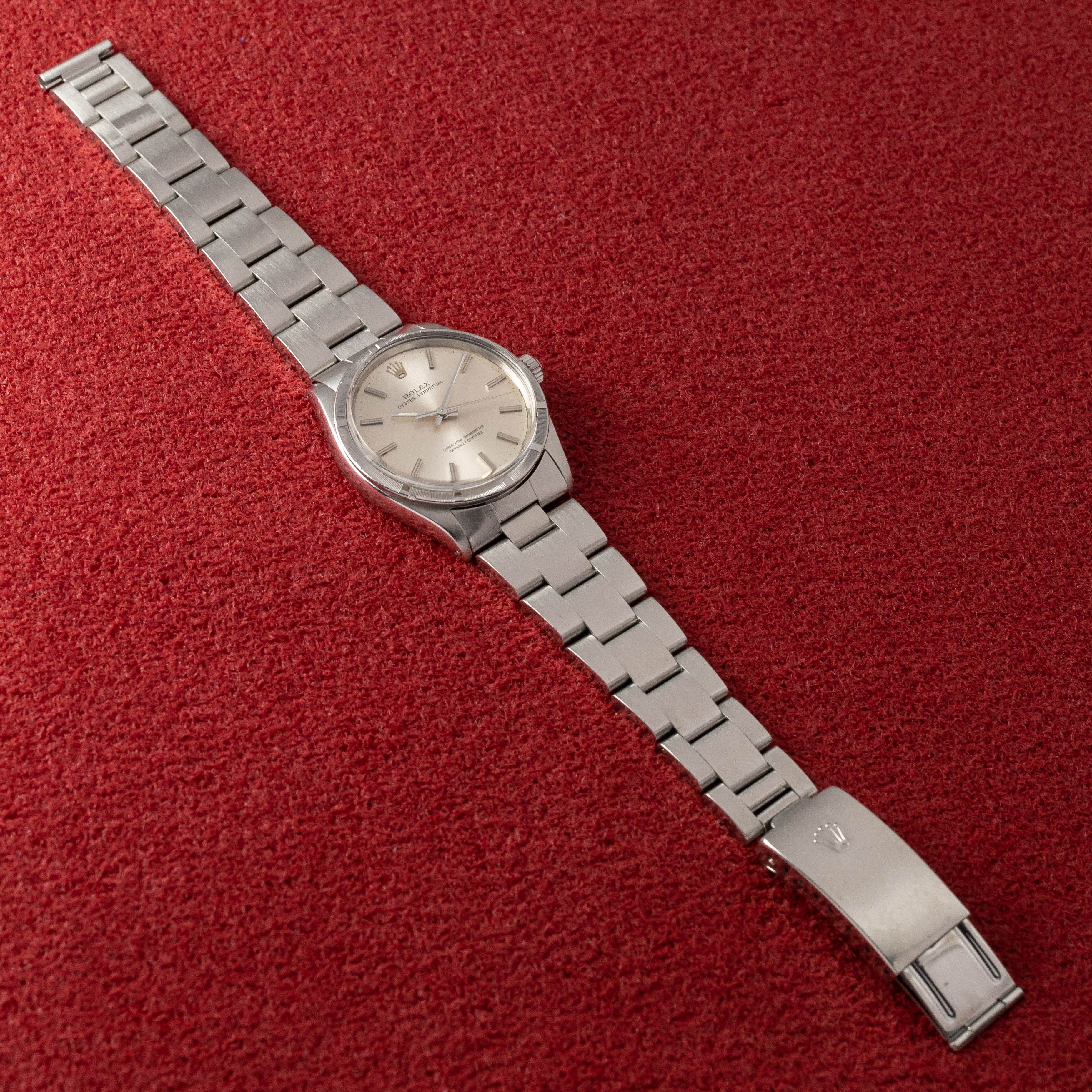 ロレックス オイスターパーペチュアル 1967年製 Ref.1007 エンジンターンドベゼル