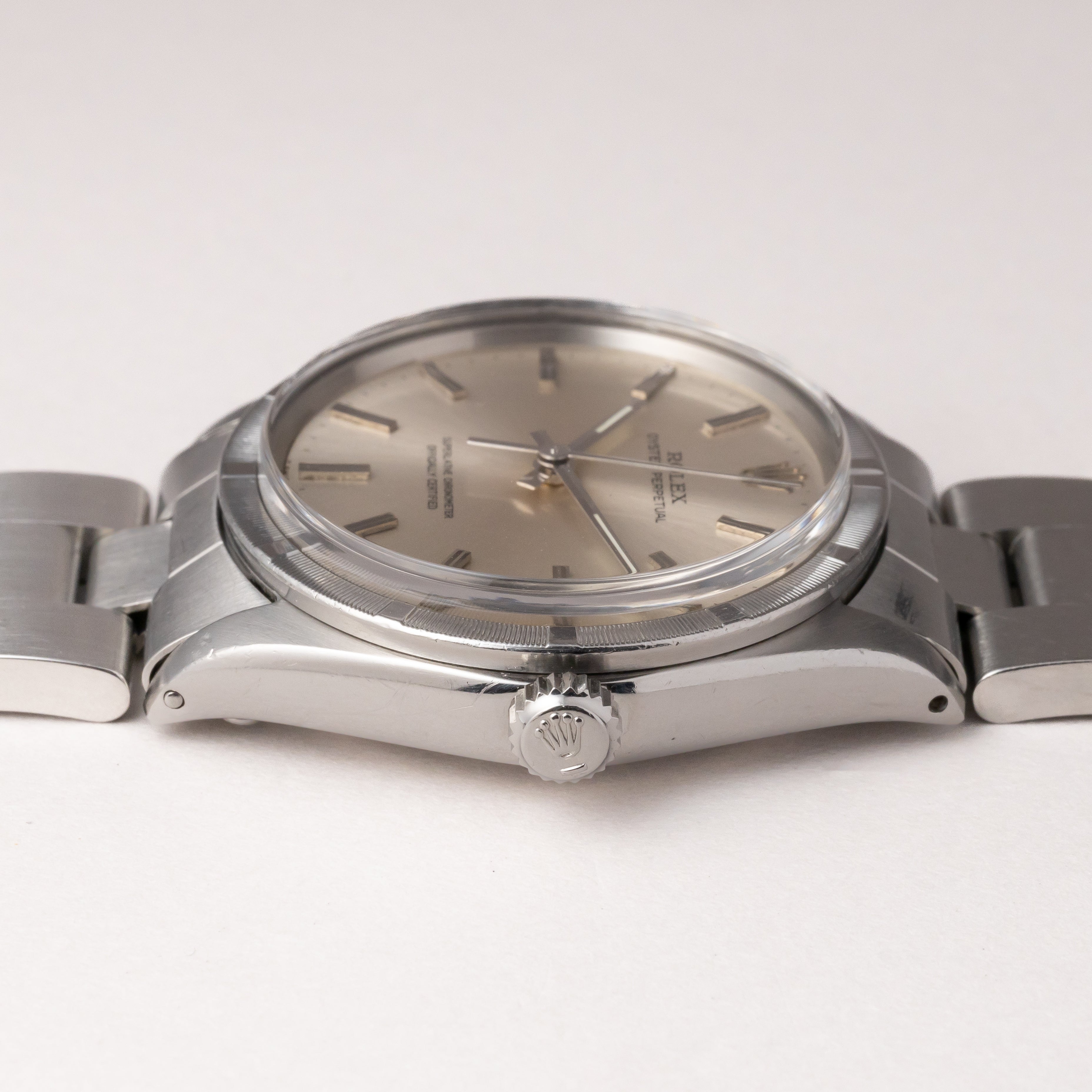 ロレックス オイスターパーペチュアル 1967年製 Ref.1007 エンジンターンドベゼル