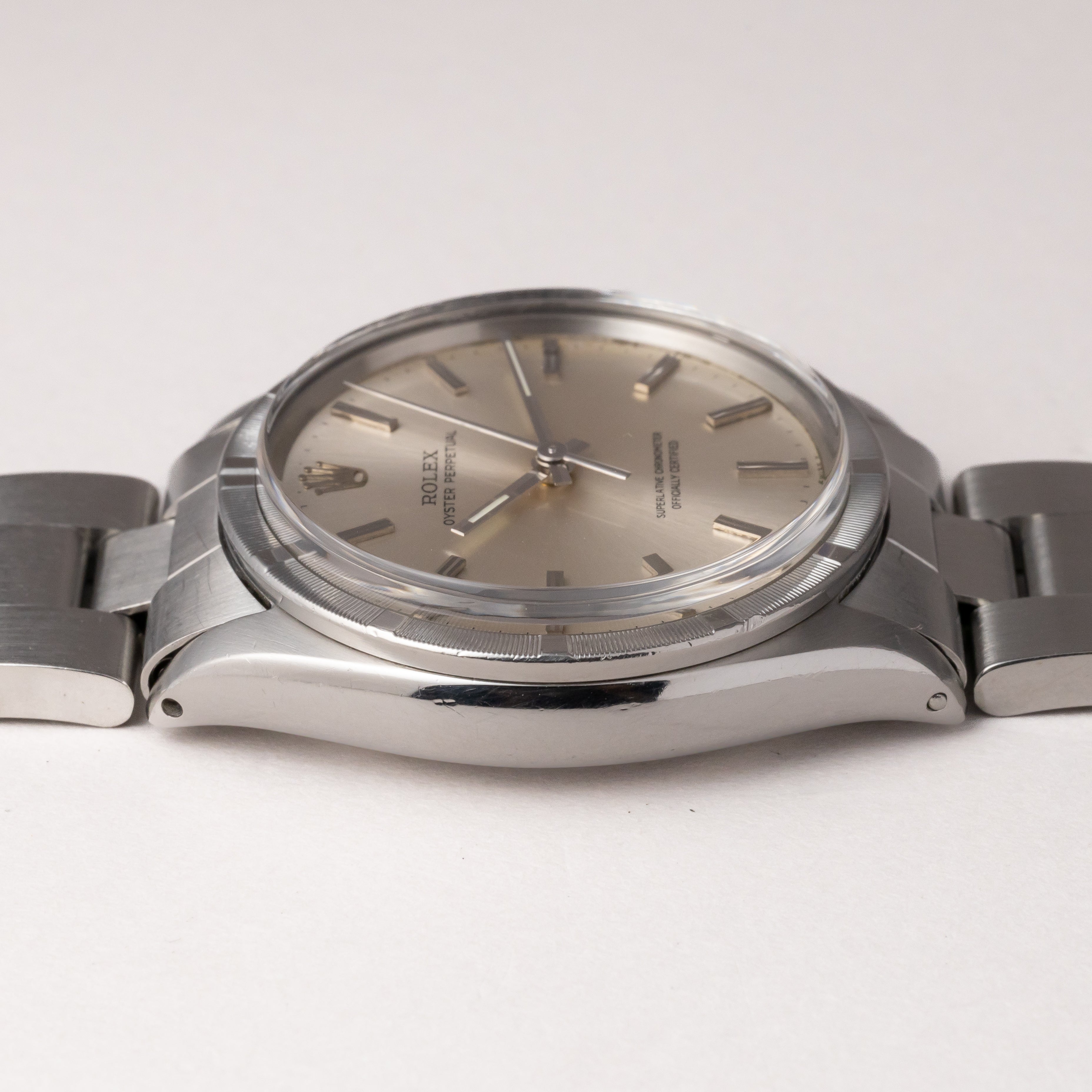 ロレックス オイスターパーペチュアル 1967年製 Ref.1007 エンジンターンドベゼル