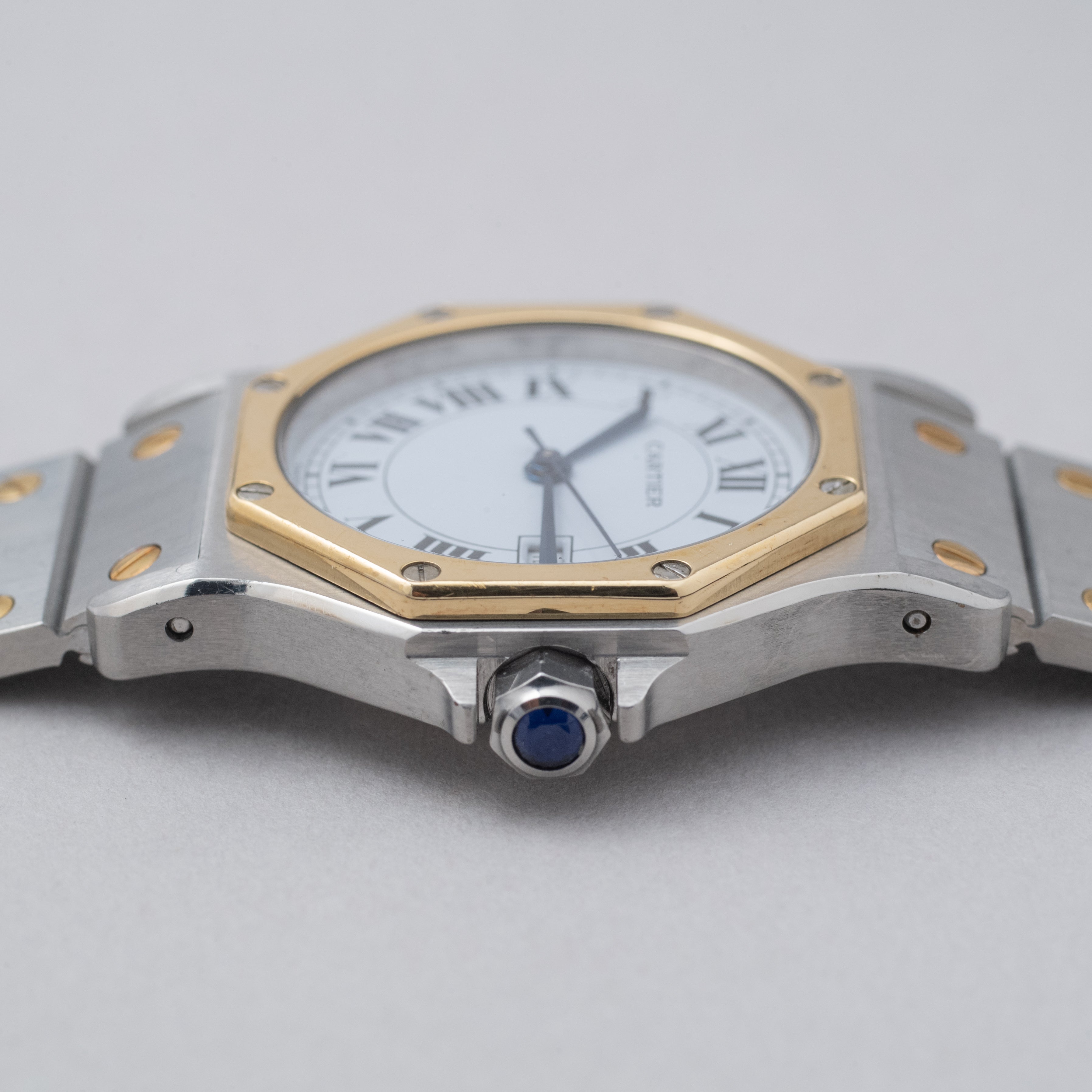 カルティエ サントス オクタゴン LM コンビ 1980年代製