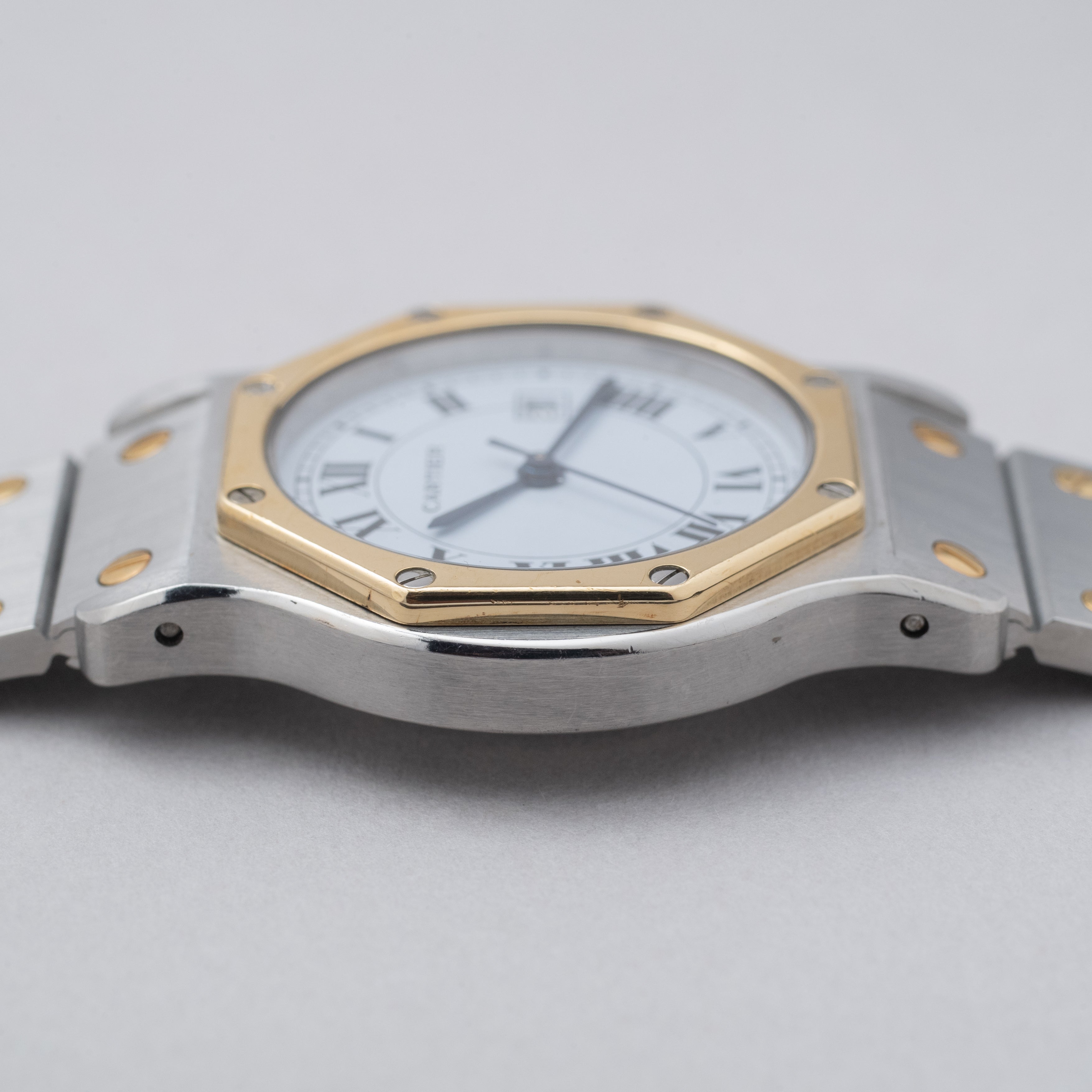 カルティエ サントス オクタゴン LM コンビ 1980年代製