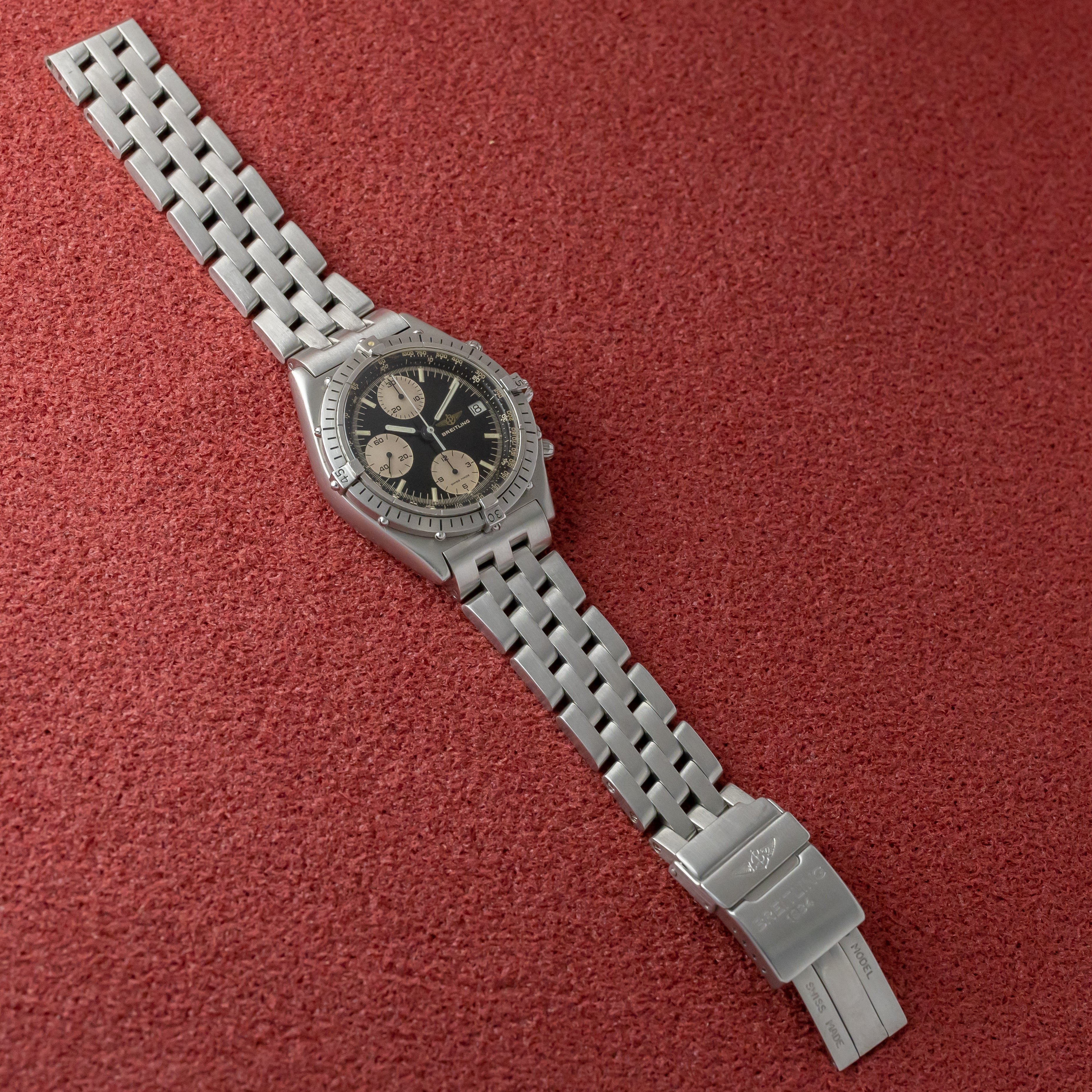 ブライトリング クロノマット Ref.81950A BK 純正ステンレスブレス 1990年代製
