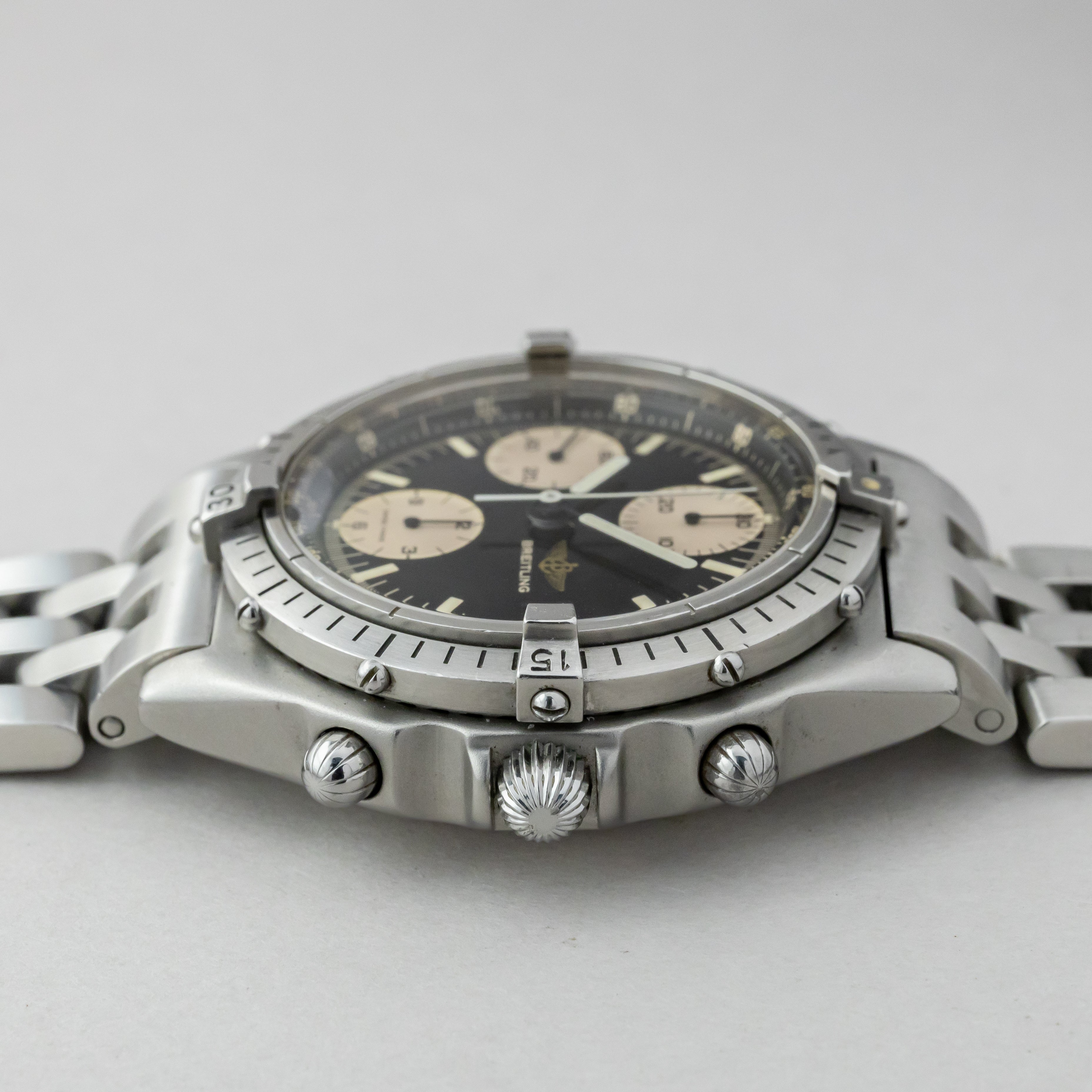 ブライトリング クロノマット Ref.81950A BK 純正ステンレスブレス 1990年代製