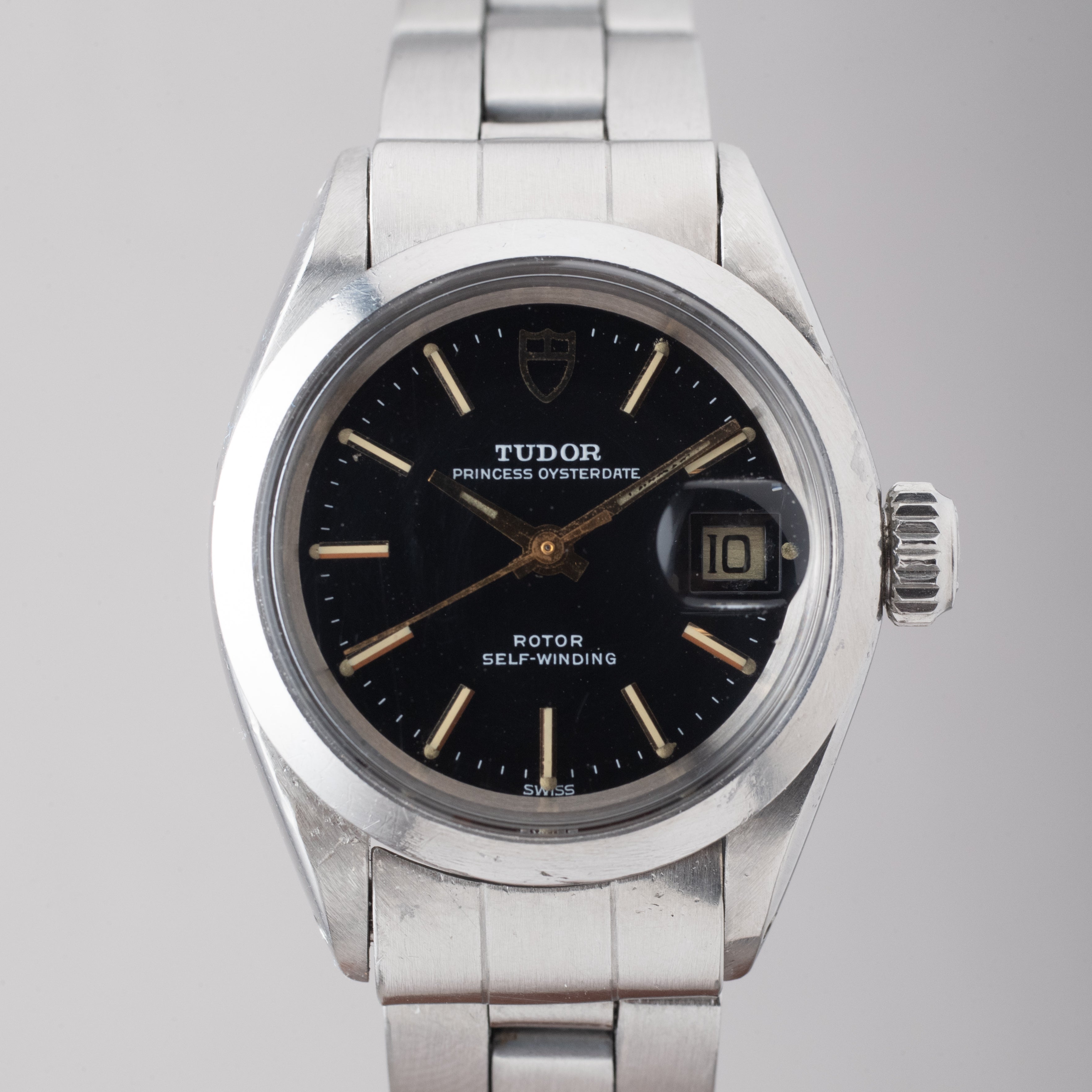 チューダー プリンセスデイト 1972年製 レディース ブラックダイヤル