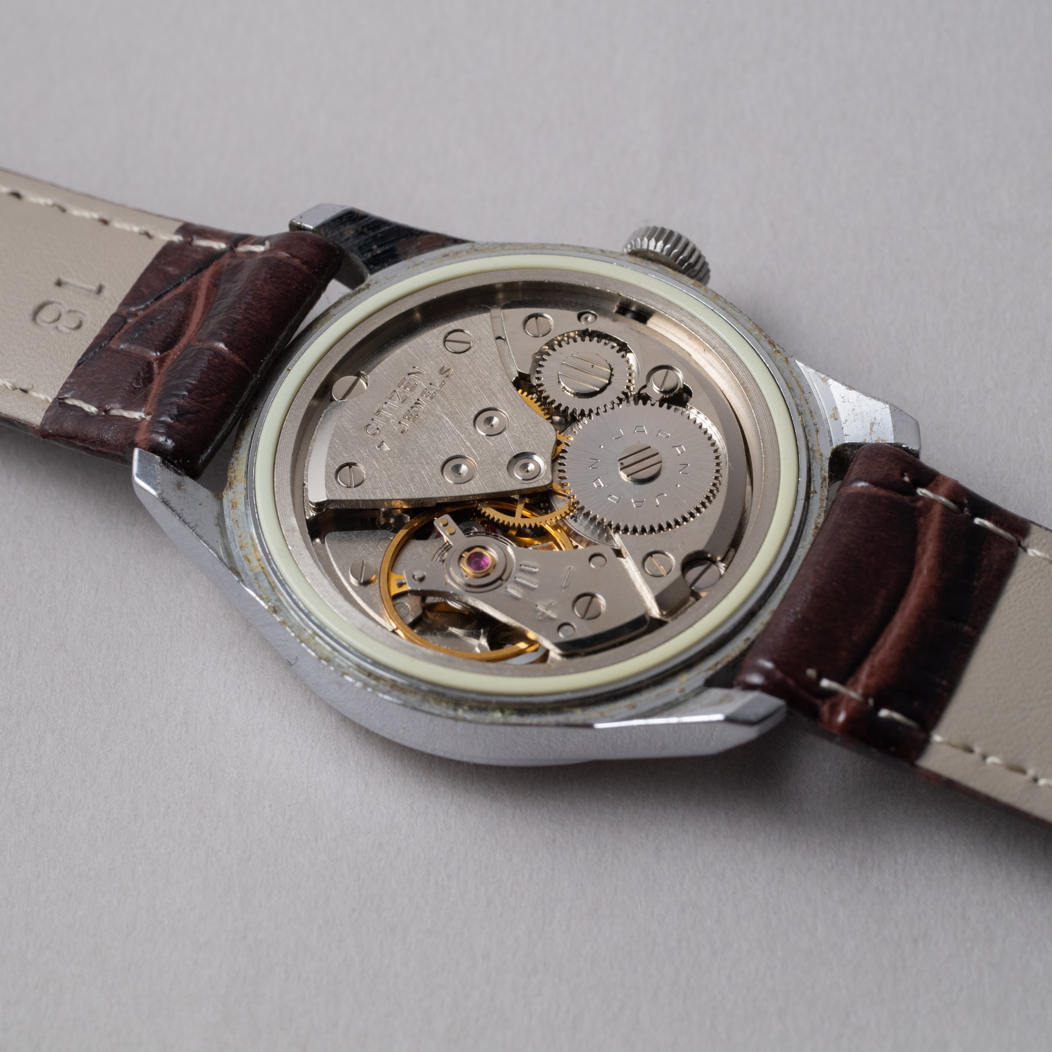 シチズン 長崎新聞 パラウォーター デイト付き手巻き 1960年代製