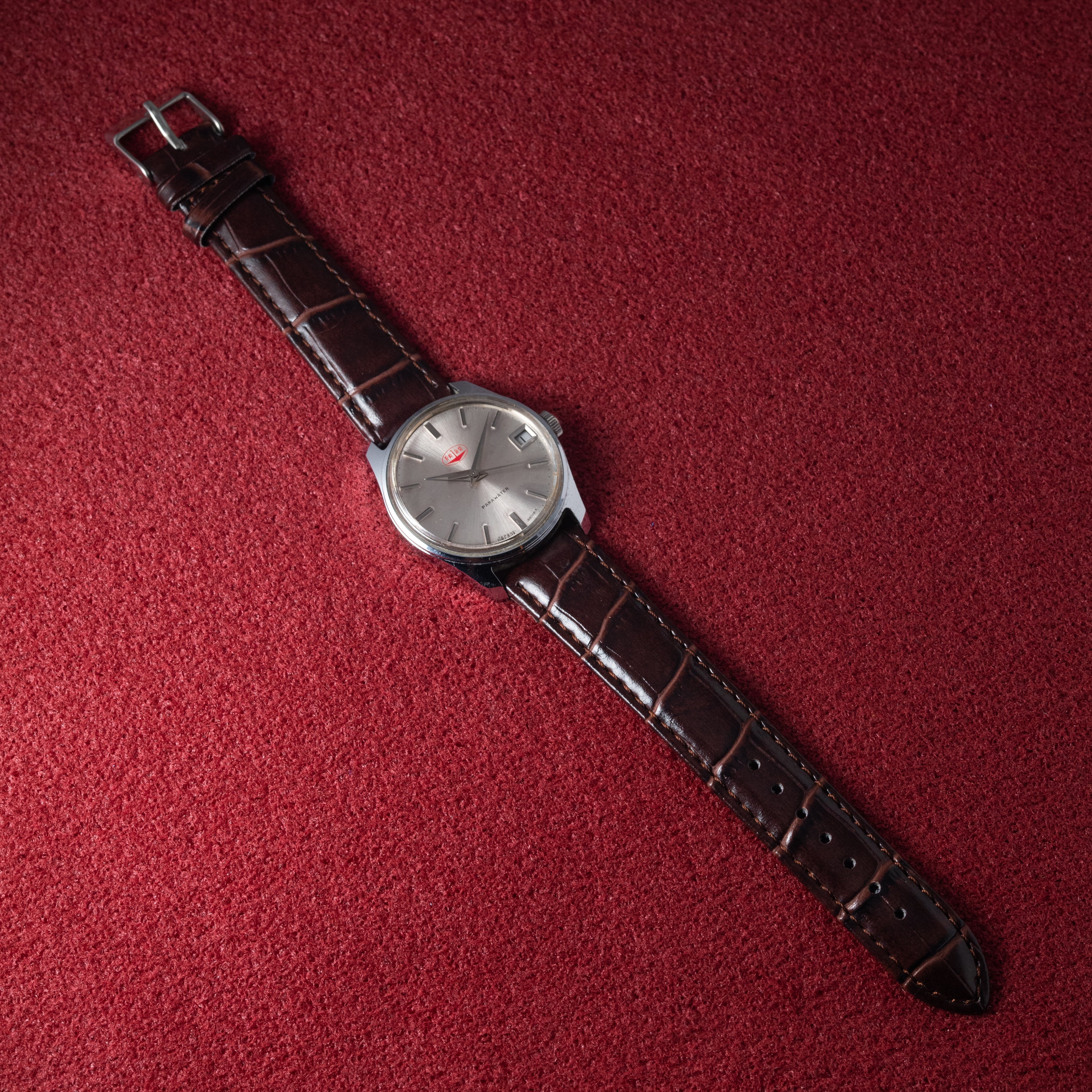 シチズン 長崎新聞 パラウォーター デイト付き手巻き 1960年代製