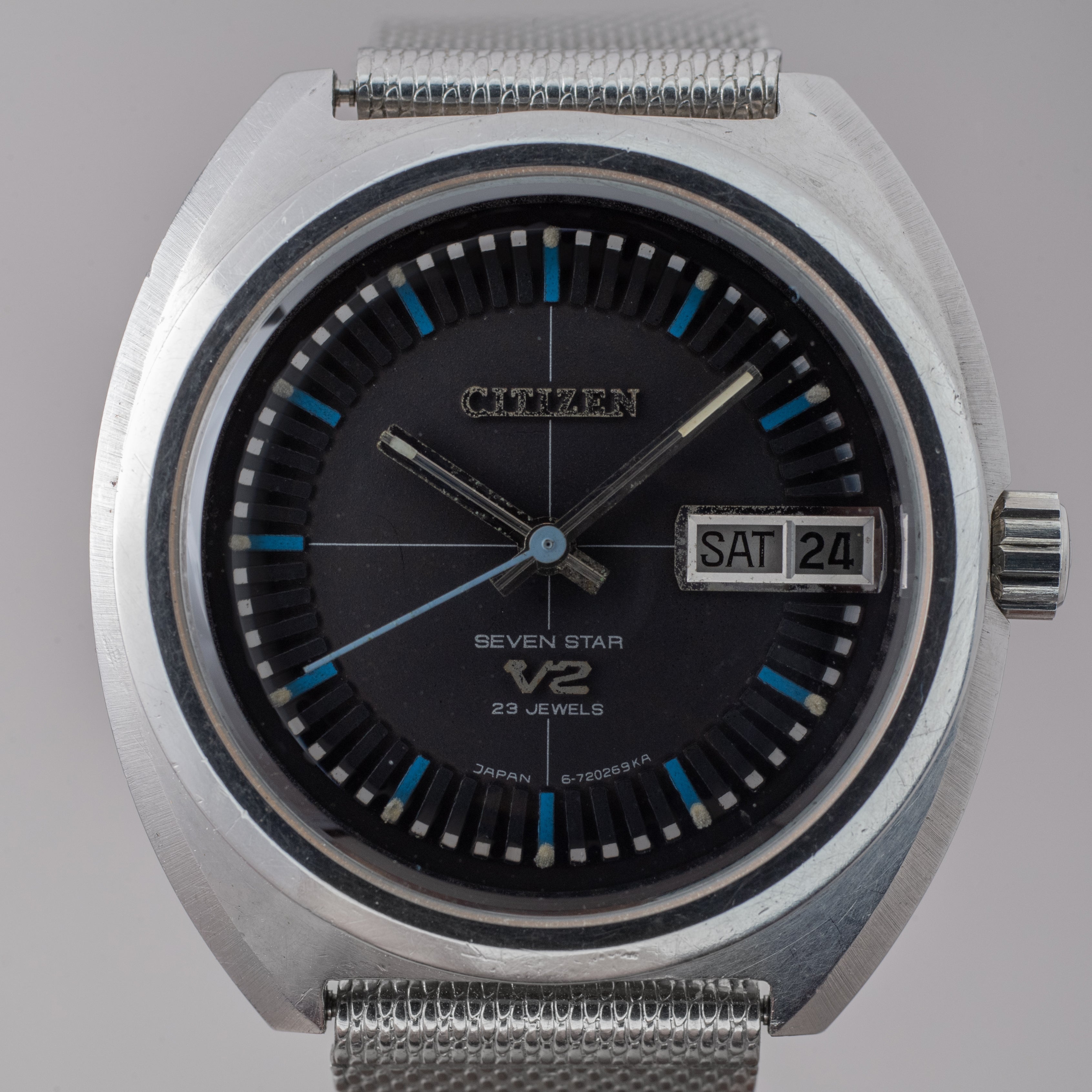 シチズン セブンスターV2 1969年製 ブラックダイヤル 純正ブレス