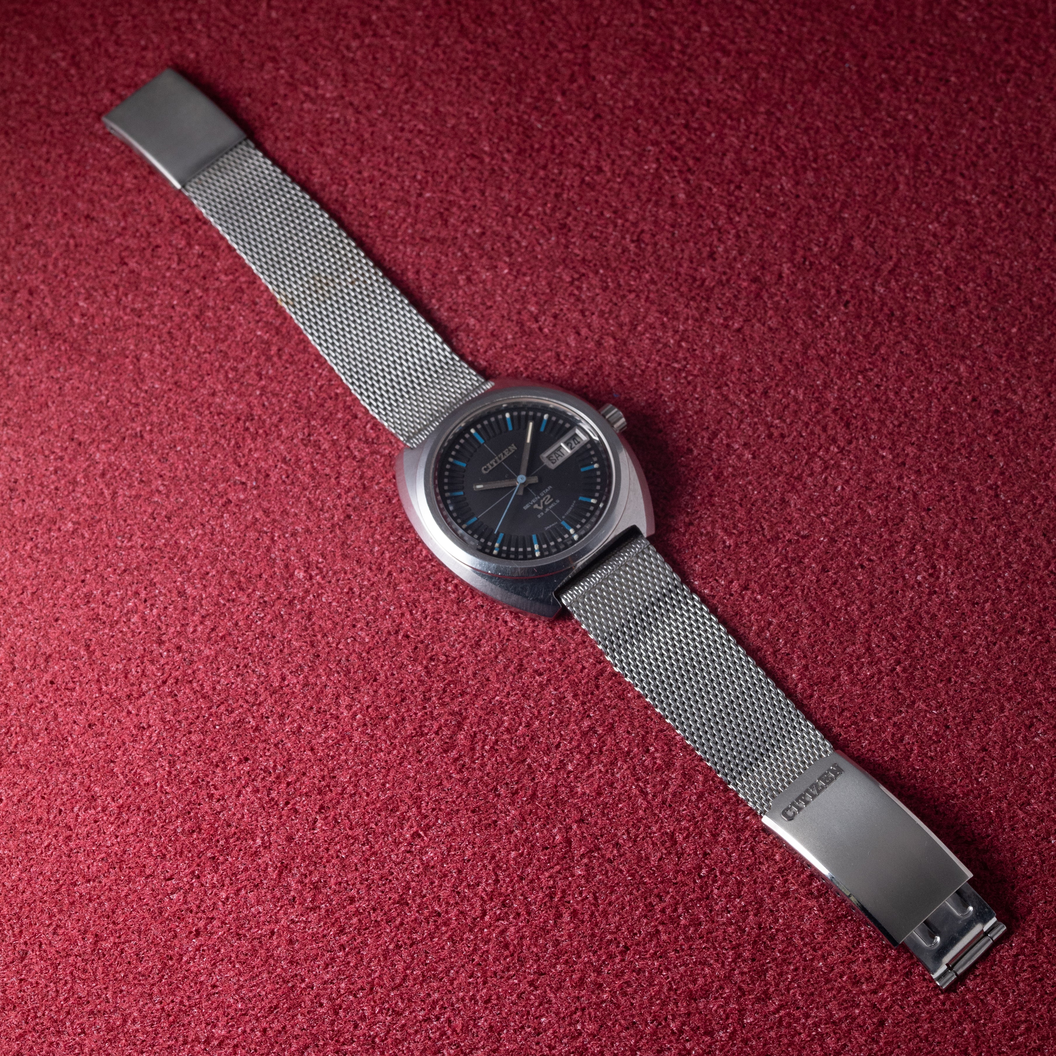 シチズン セブンスターV2 1969年製 ブラックダイヤル 純正ブレス