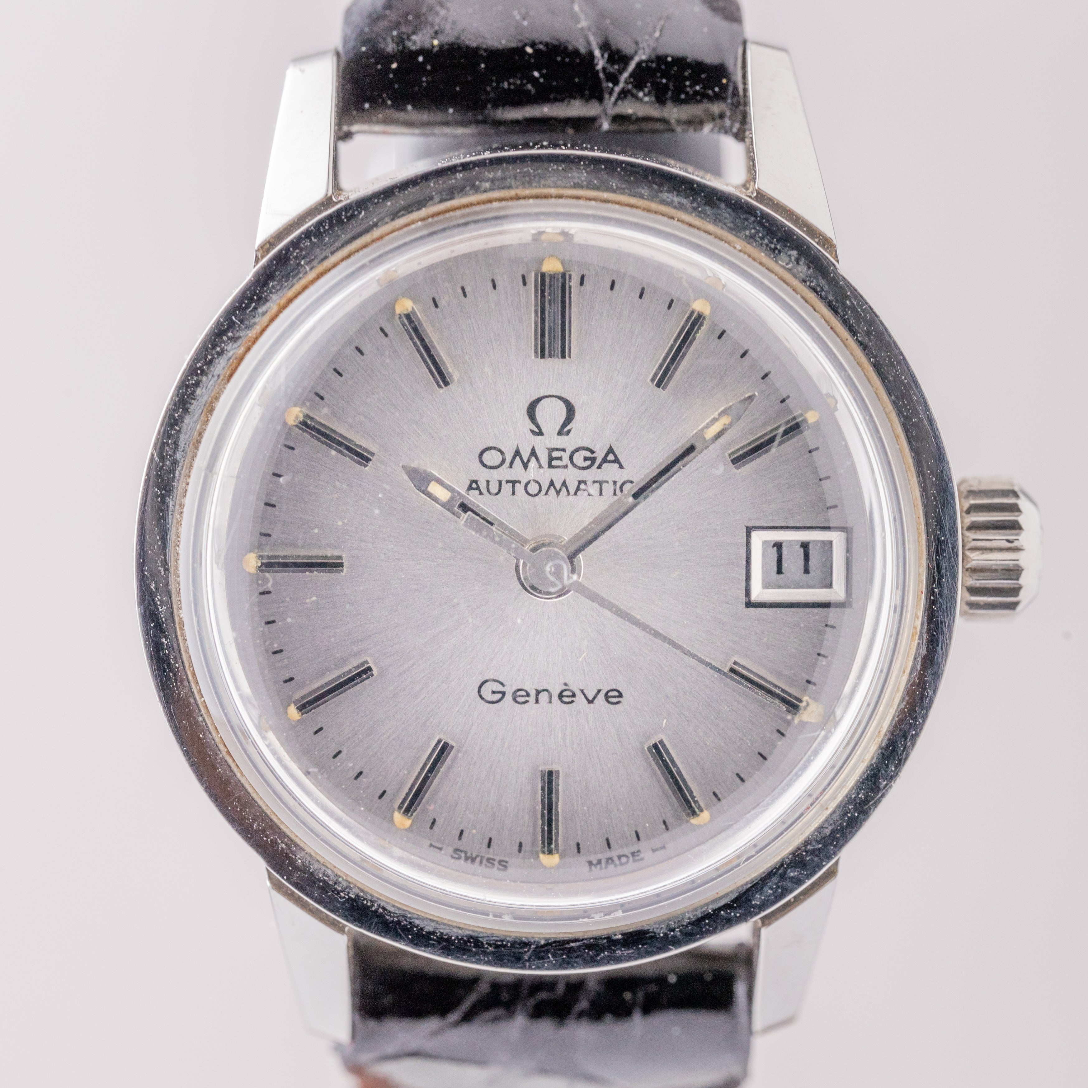 オメガ レディース ジュネーブ ラウンドケース オートマチック 1972年製