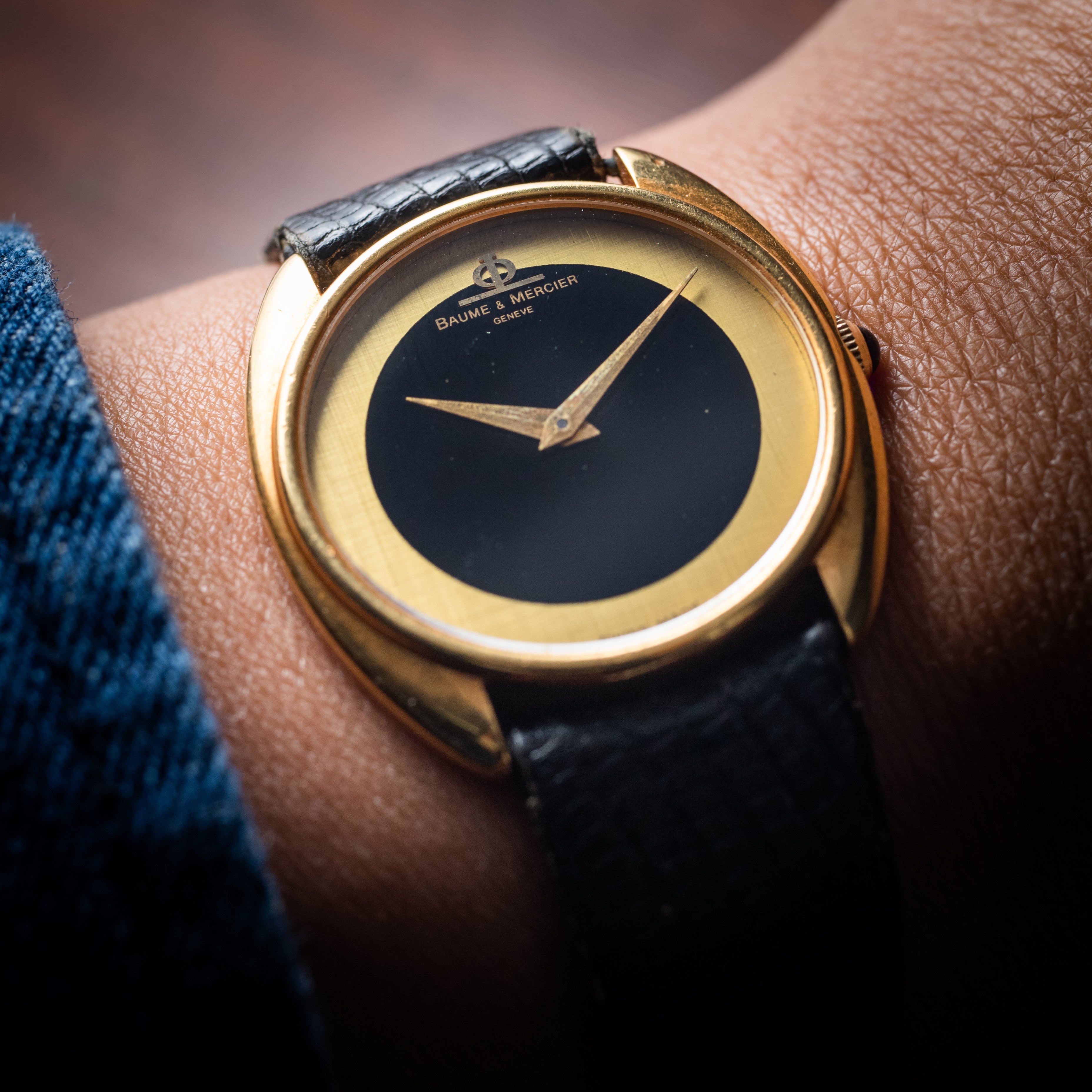 ボーム&メルシエ 手巻き 18金無垢 1970年代