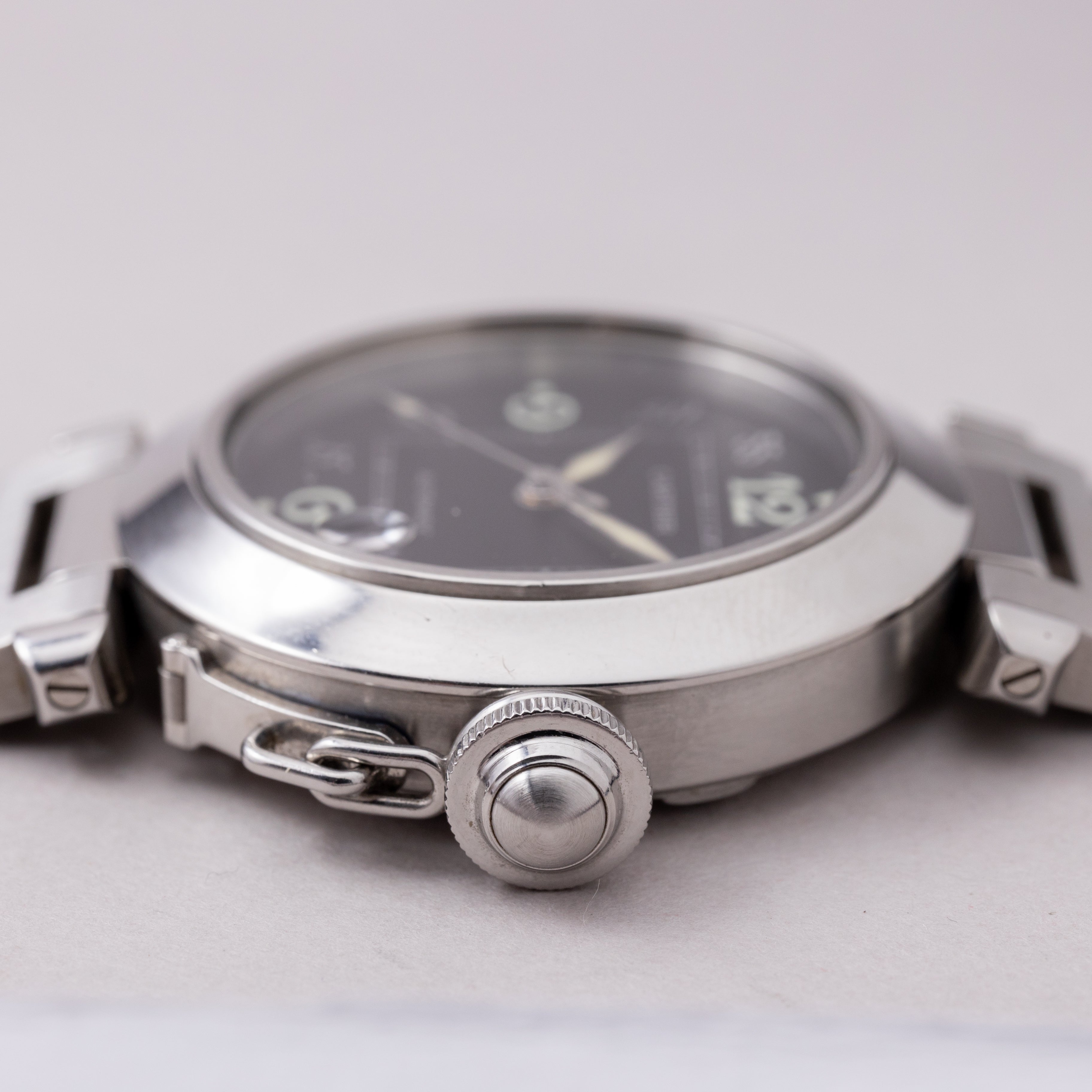 カルティエ パシャC オートマチック ブラックダイヤル 1990年代製