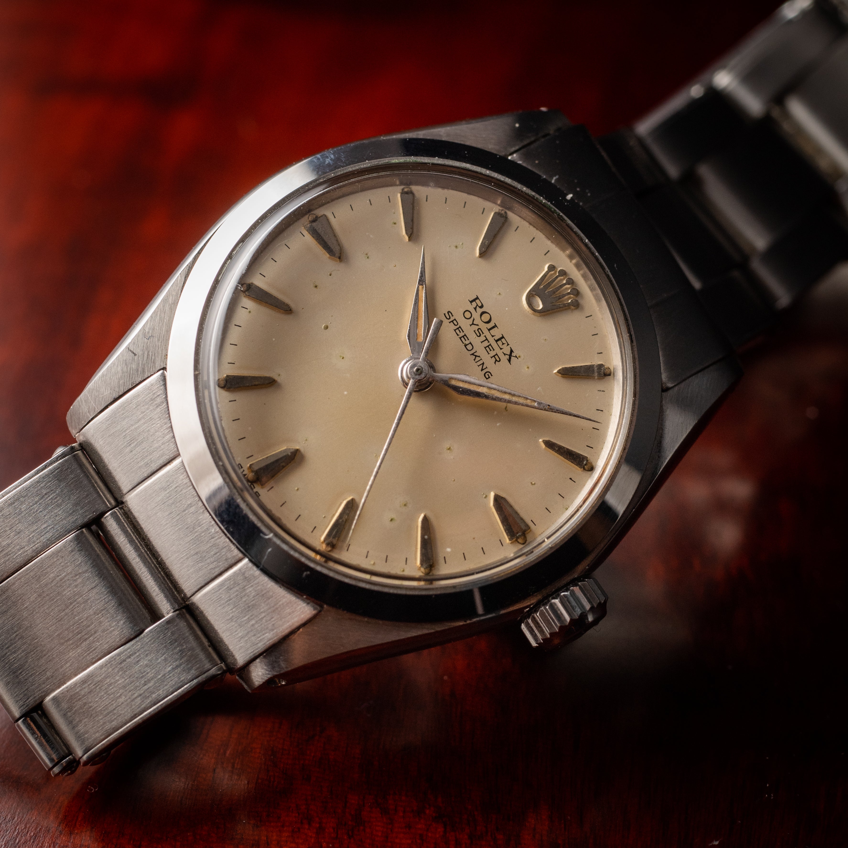 ロレックス オイスター スピードキング 1963年製 Ref.6430 純正リベットブレス