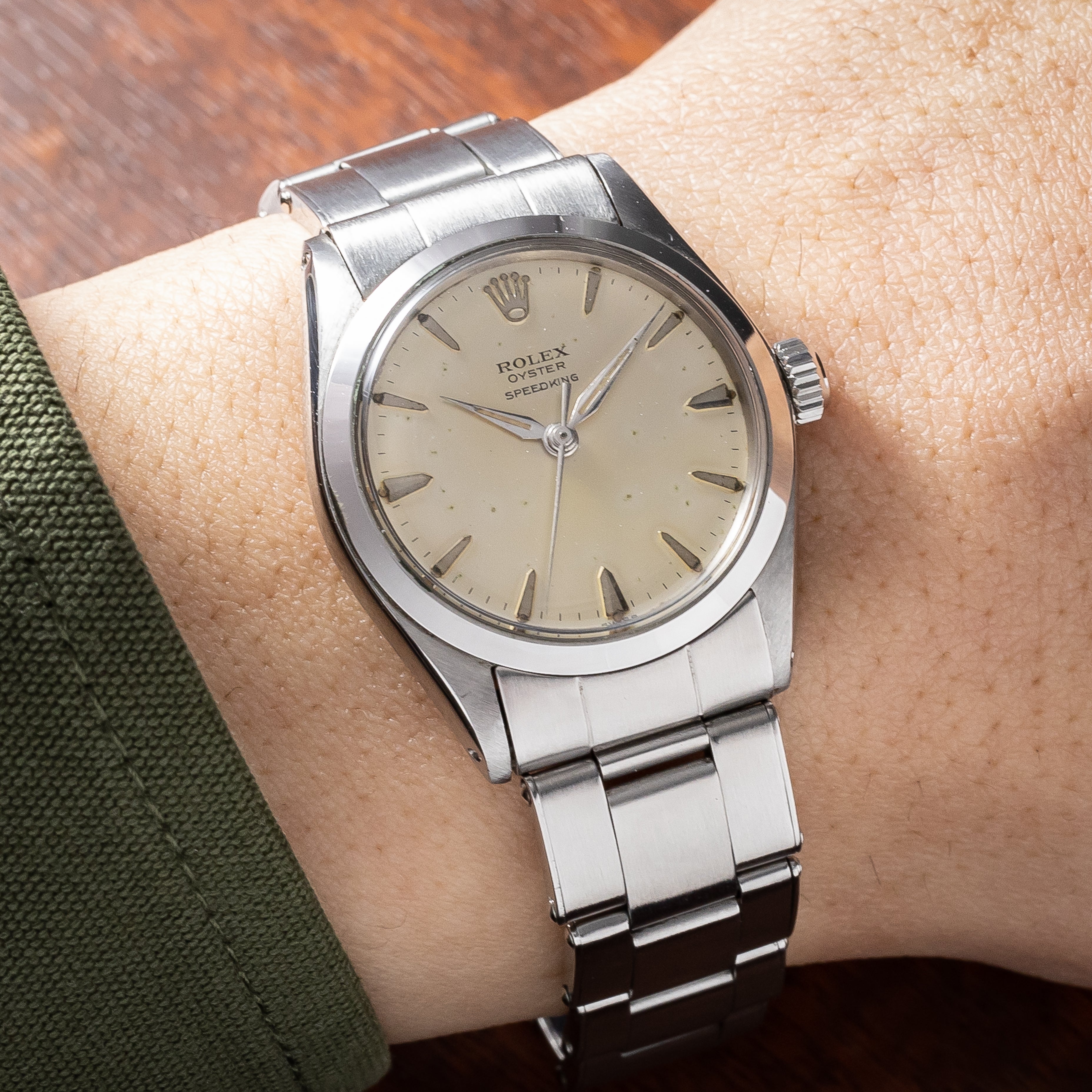 ロレックス オイスター スピードキング 1963年製 Ref.6430 純正リベットブレス