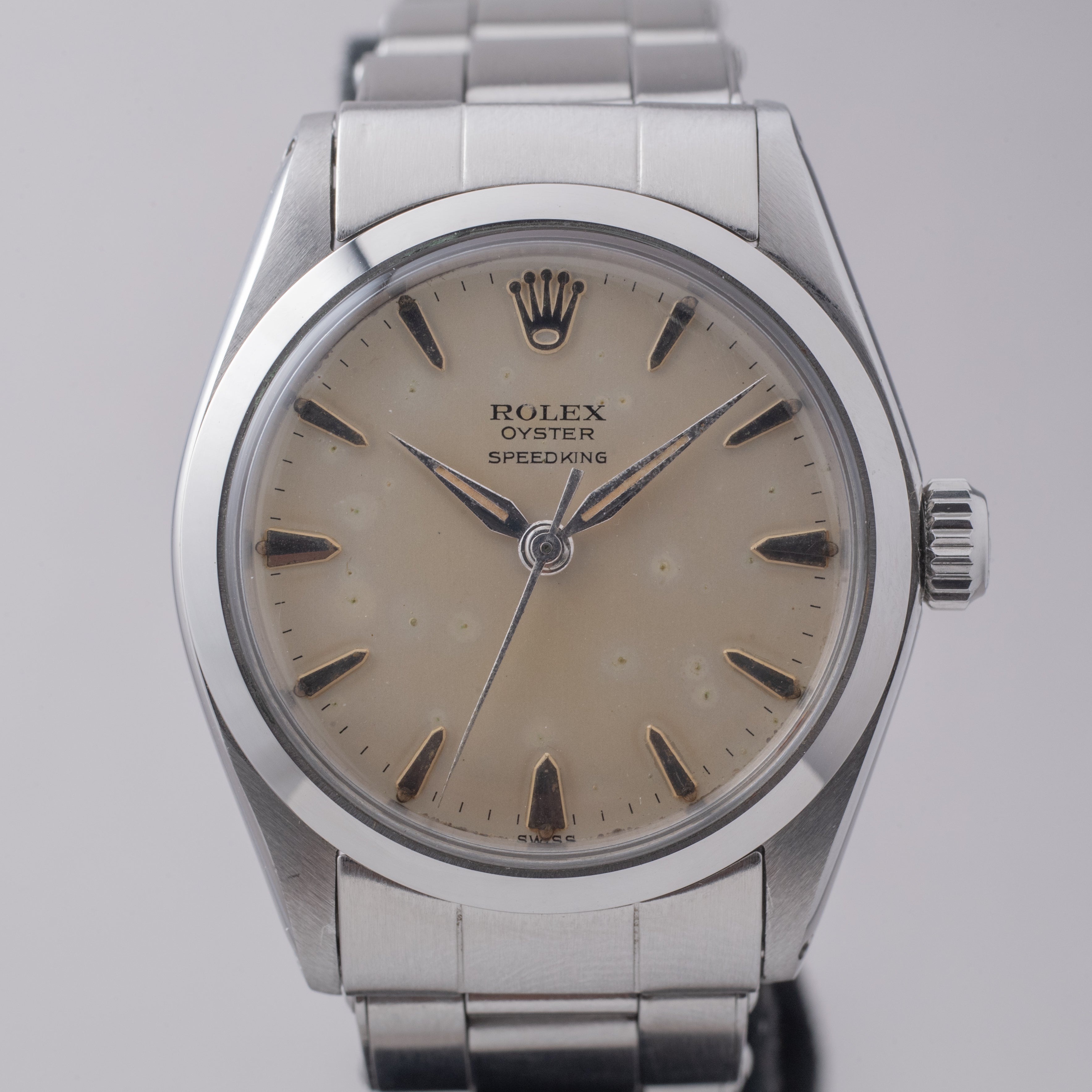 ロレックス オイスター スピードキング 1963年製 Ref.6430 純正リベットブレス