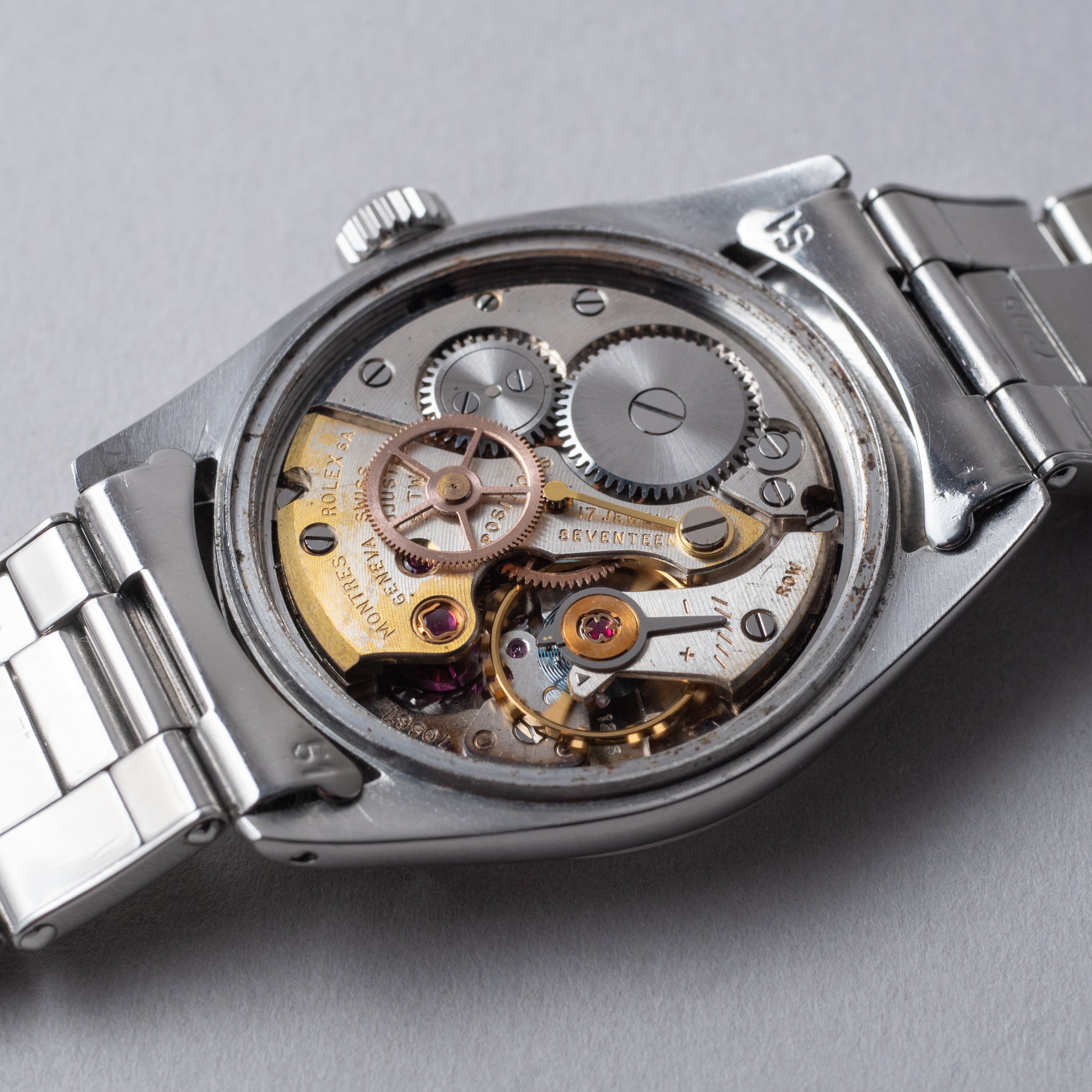 ロレックス オイスター スピードキング 1963年製 Ref.6430 純正リベットブレス