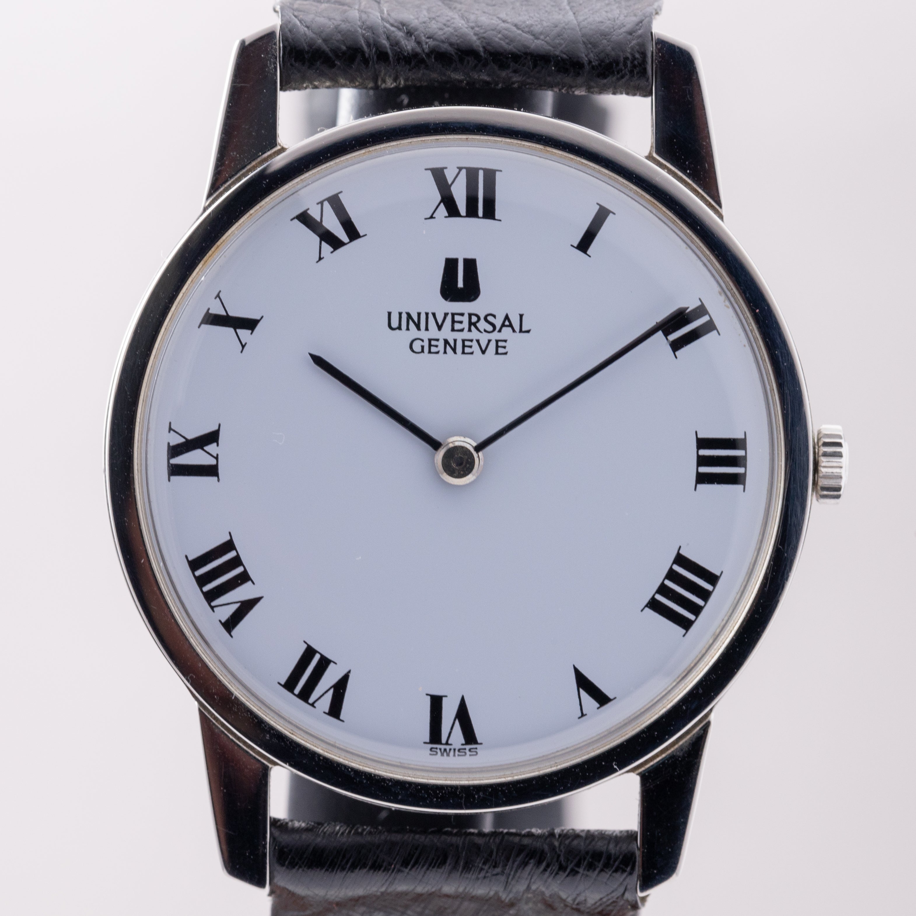 ユニバーサルジュネーブ アルテッセ ホワイトローマン タグ付き美品1970年代製