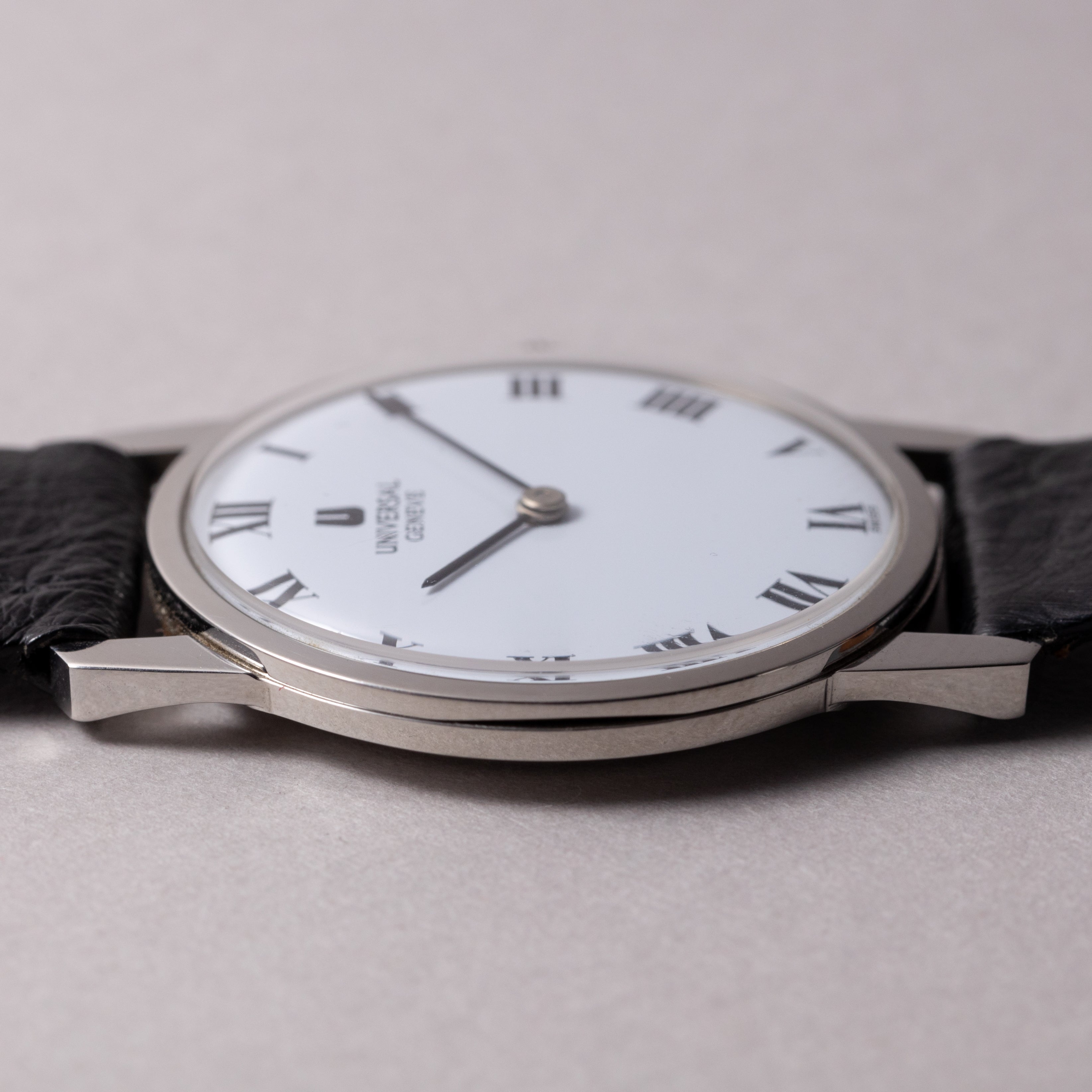 ユニバーサルジュネーブ アルテッセ ホワイトローマン タグ付き美品1970年代製