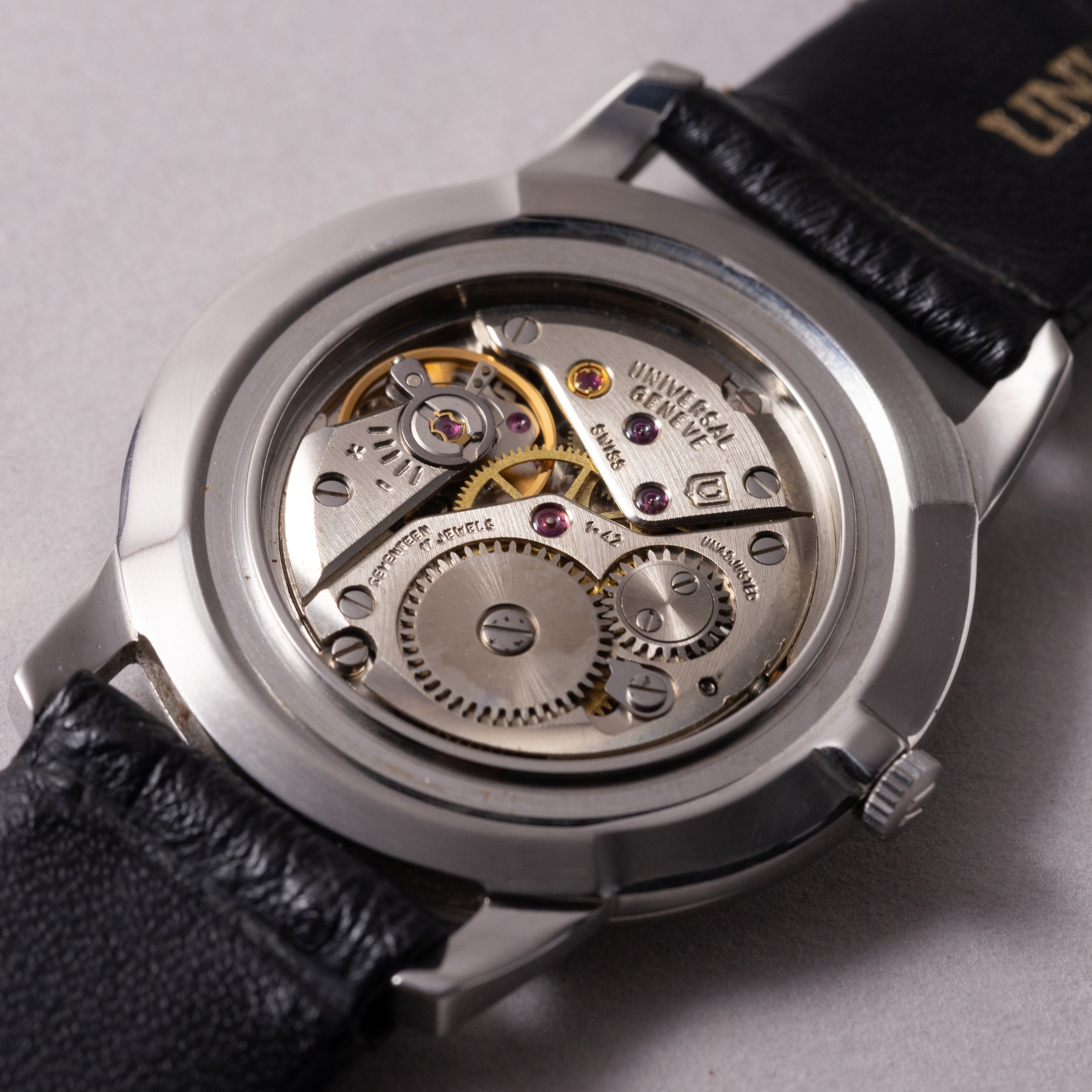 ユニバーサルジュネーブ アルテッセ ホワイトローマン タグ付き美品1970年代製